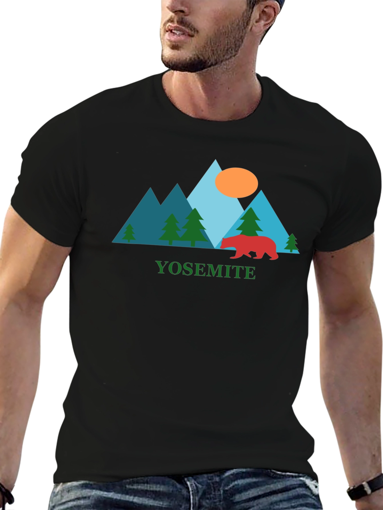 Yosemite Graphic Tee - Bear & Mountain Design