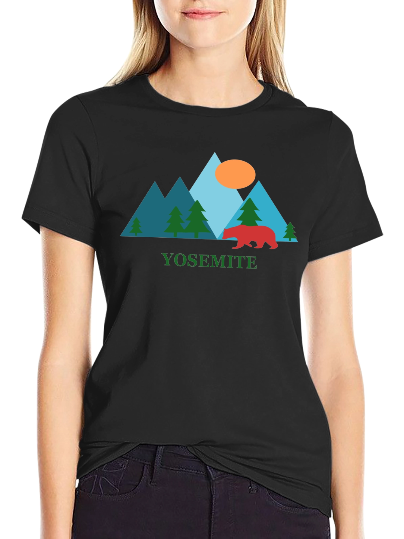 Yosemite Graphic Tee - Bear & Mountain Design
