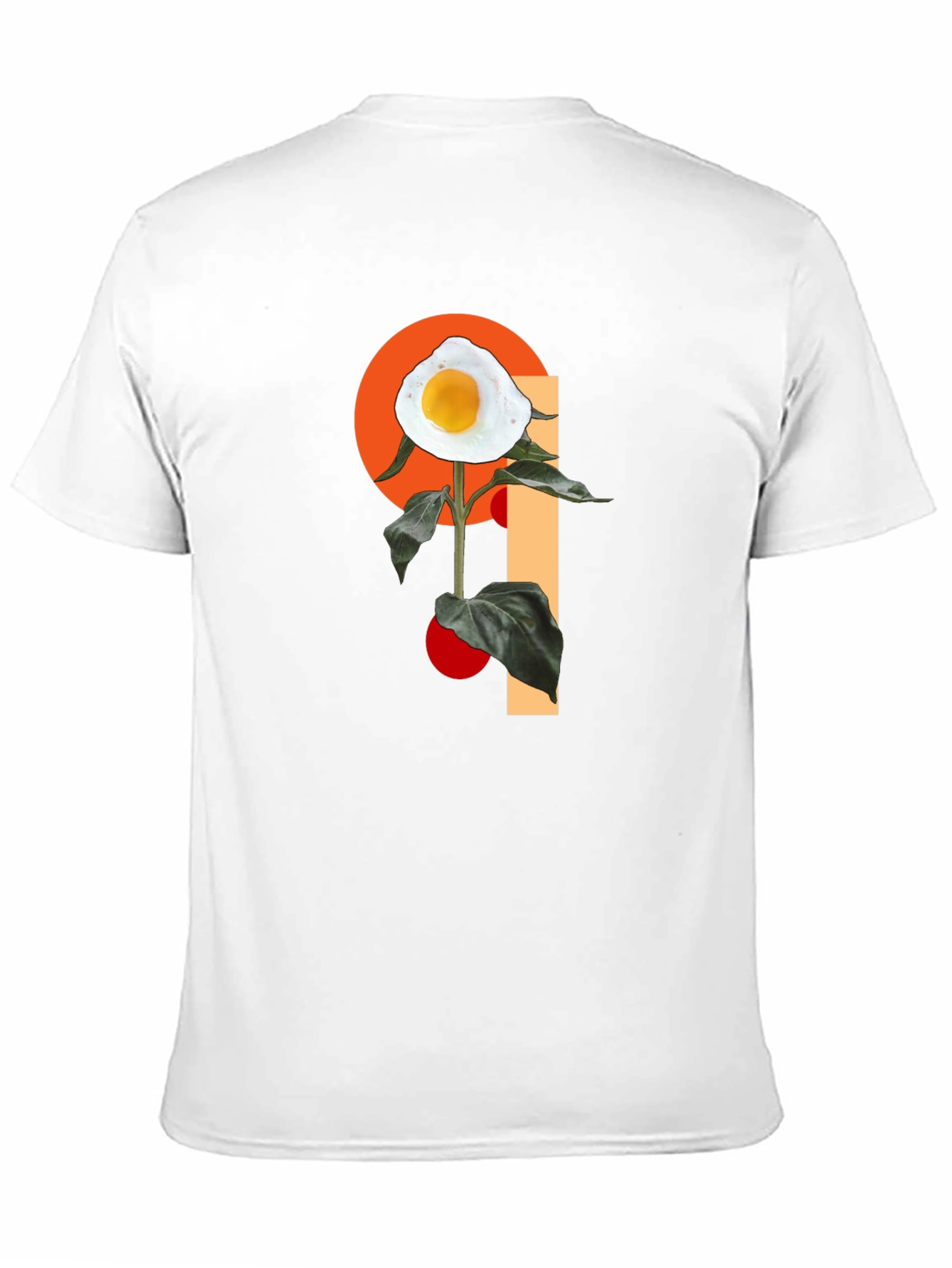 Egg Flower Graphic T-Shirt - Black