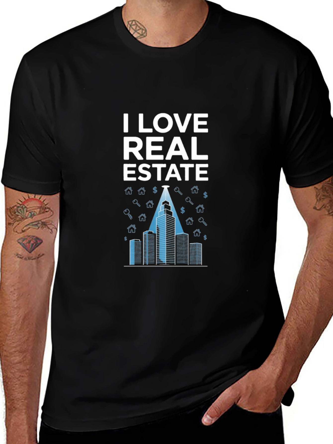 I Love Real Estate T-Shirt - Modern Building Design