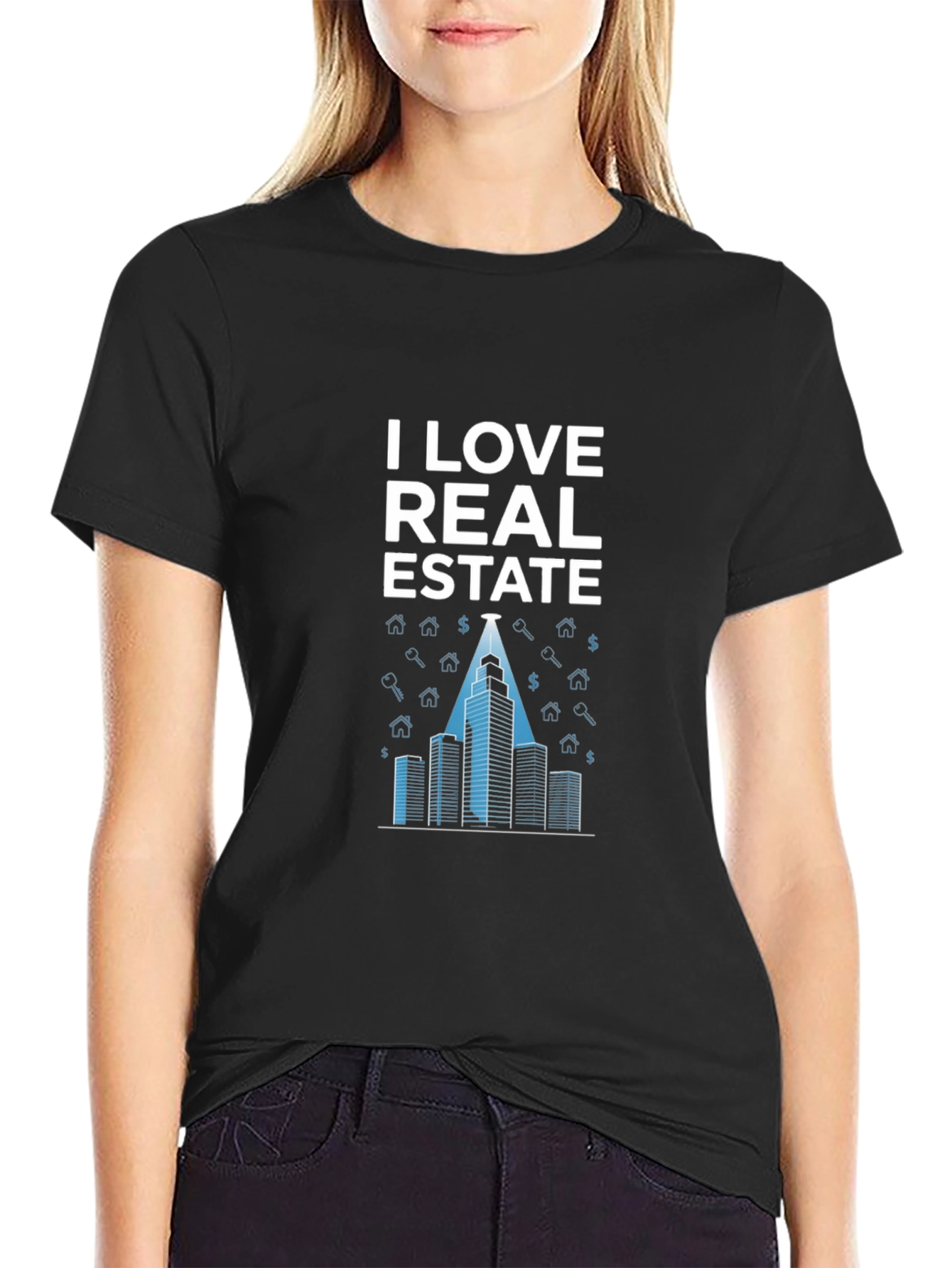 I Love Real Estate T-Shirt - Modern Building Design