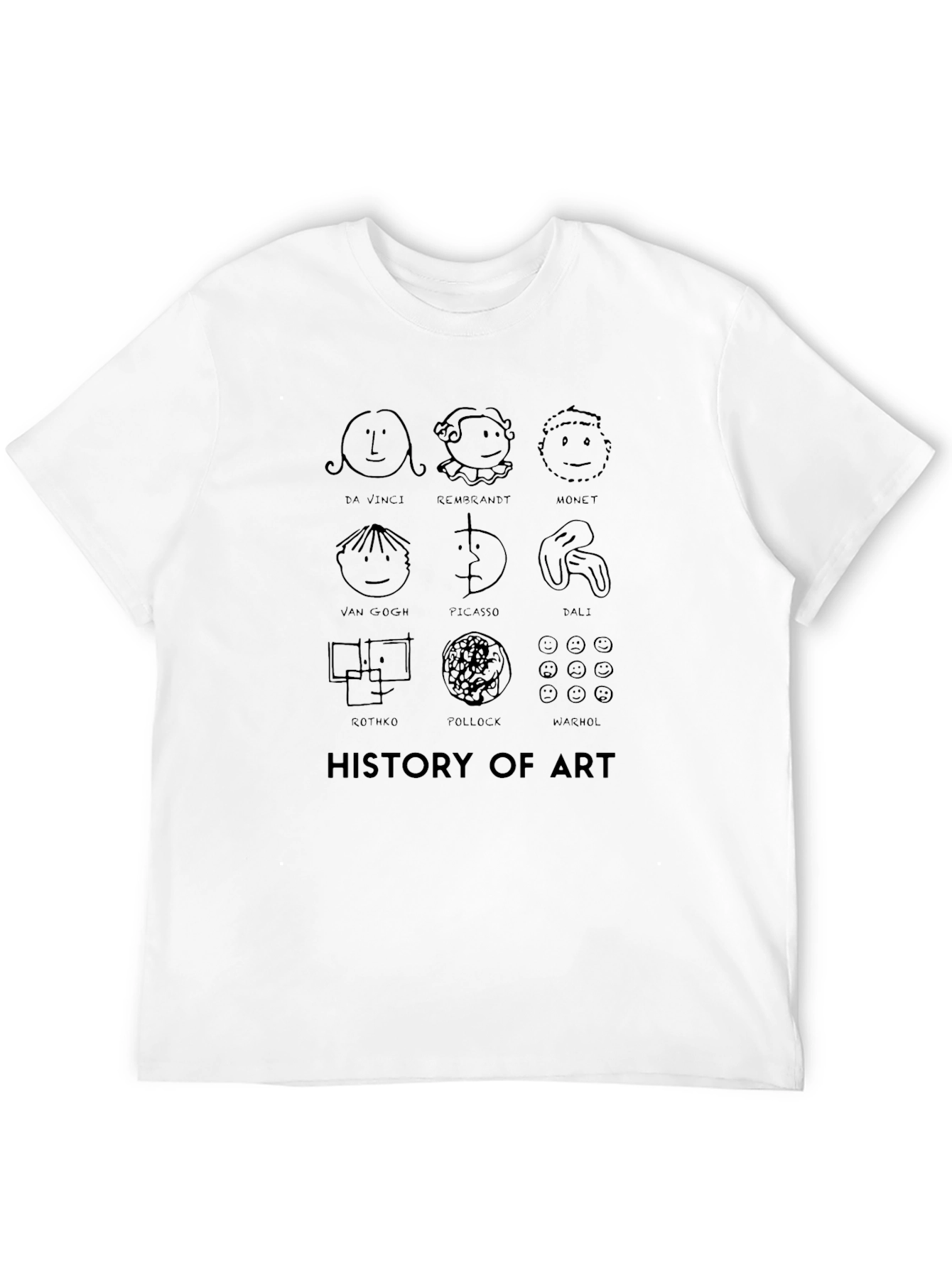 History of Art Black T-Shirt