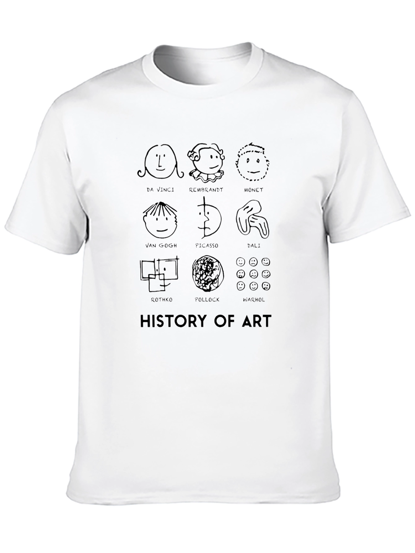 History of Art Black T-Shirt