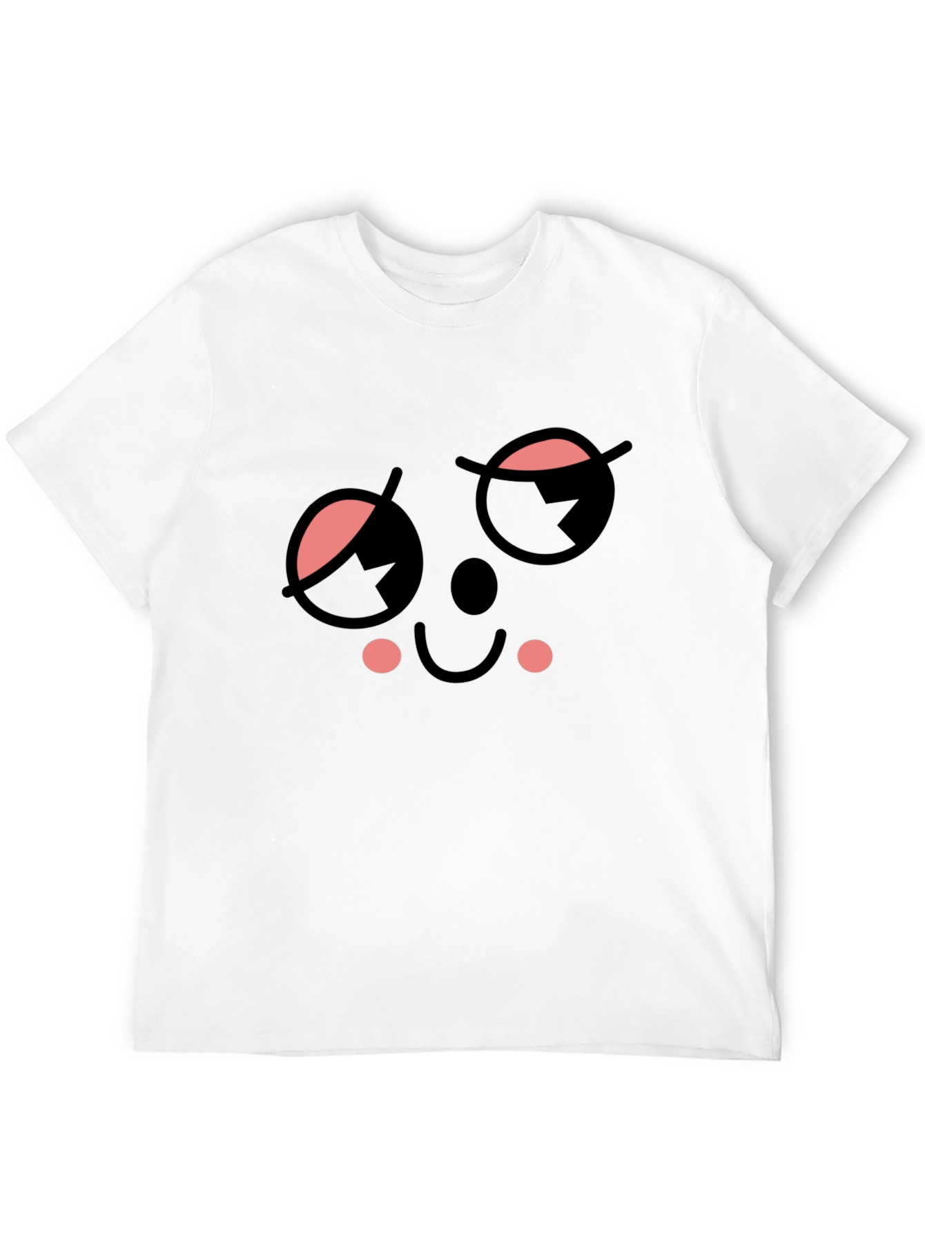 Whimsical Wink Face Black Tee