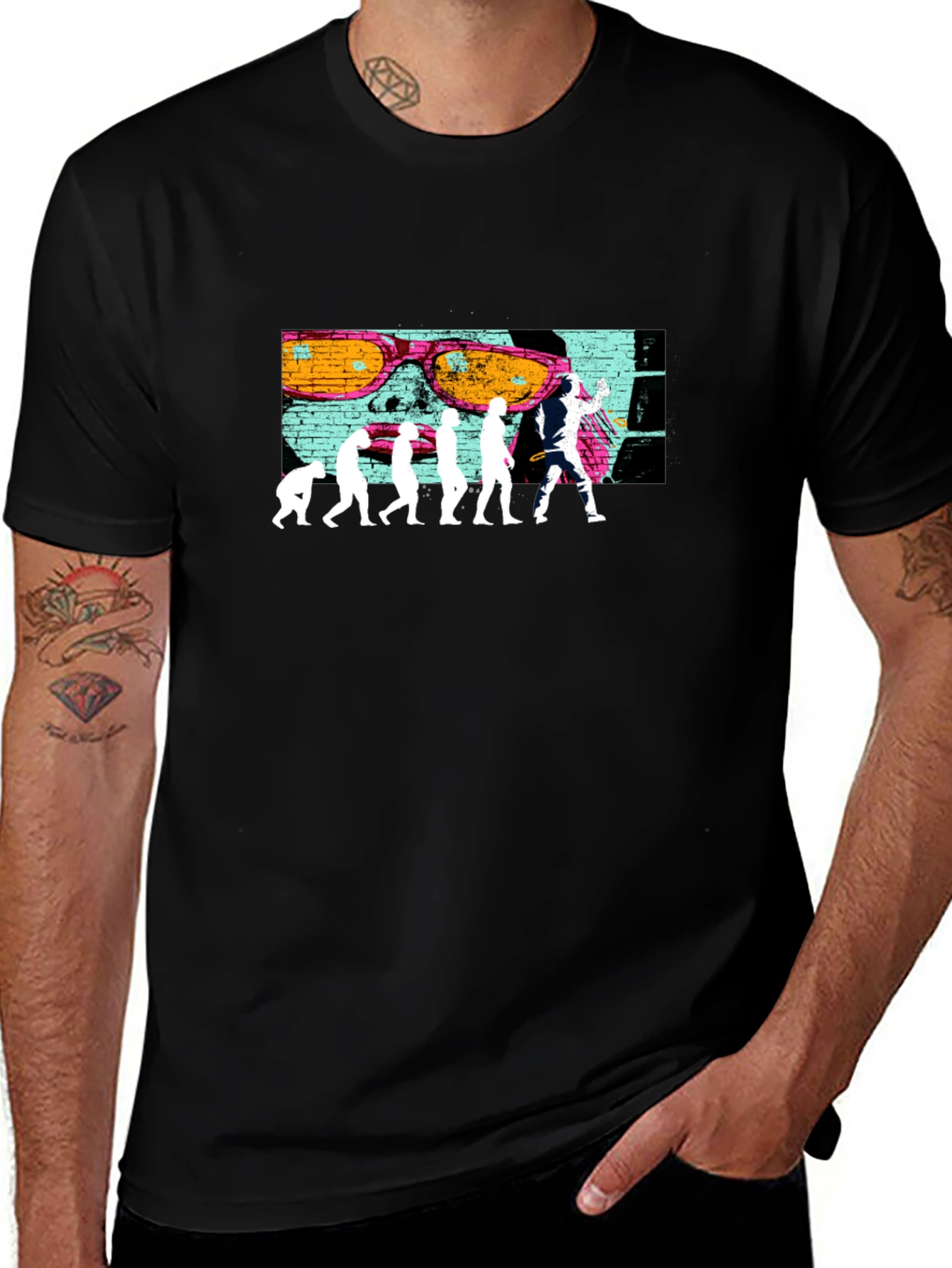 Evolution of Party T-Shirt - Black