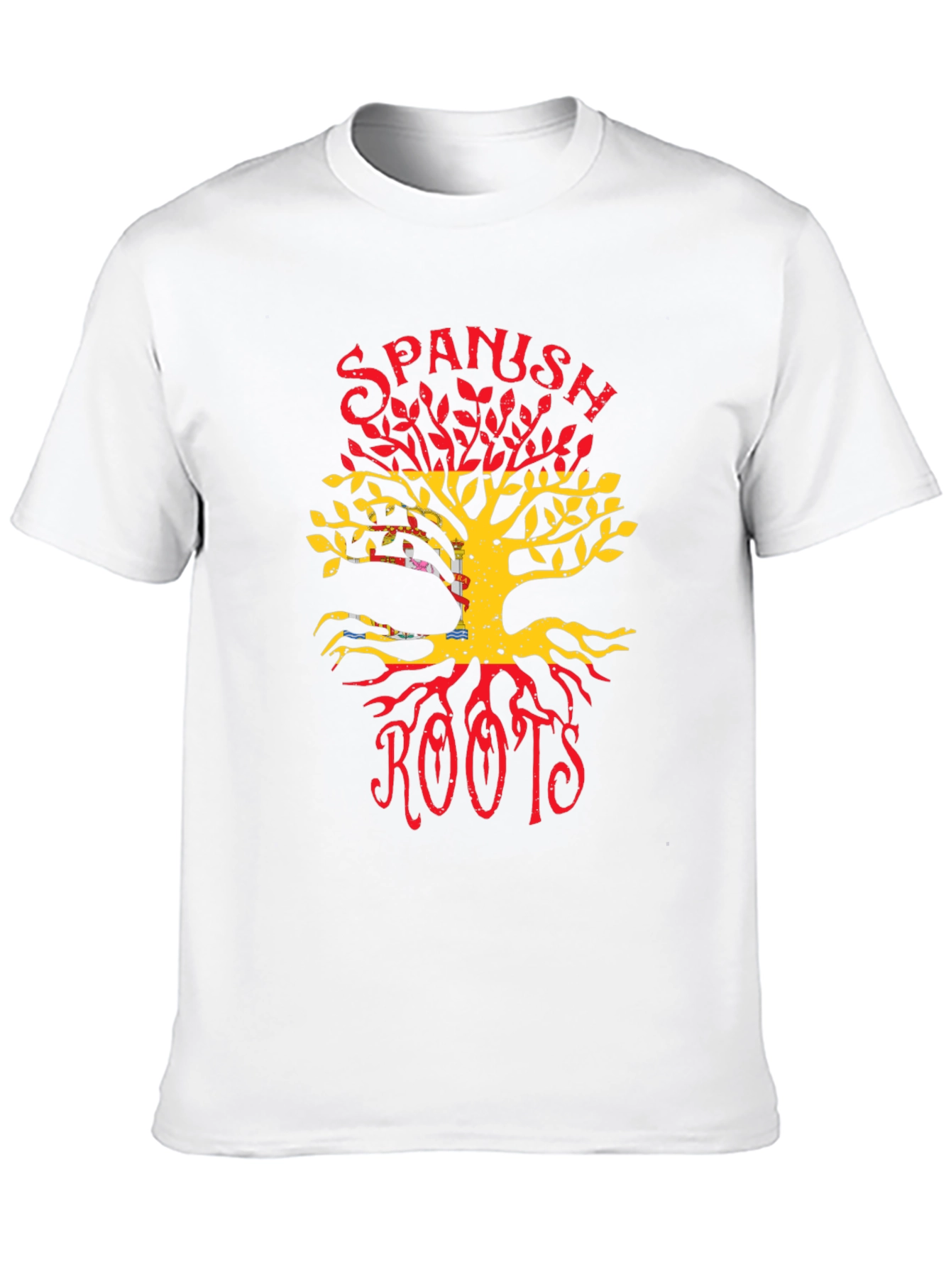 Spanish Roots T-Shirt - Spain Flag Tree