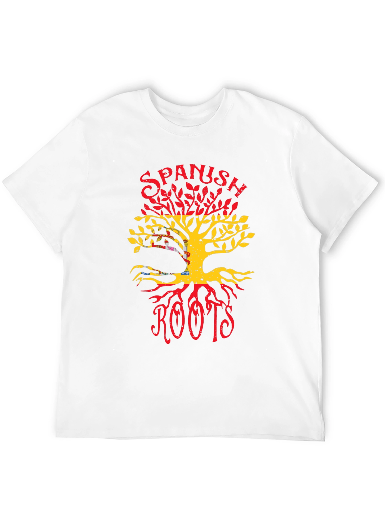 Spanish Roots T-Shirt - Spain Flag Tree