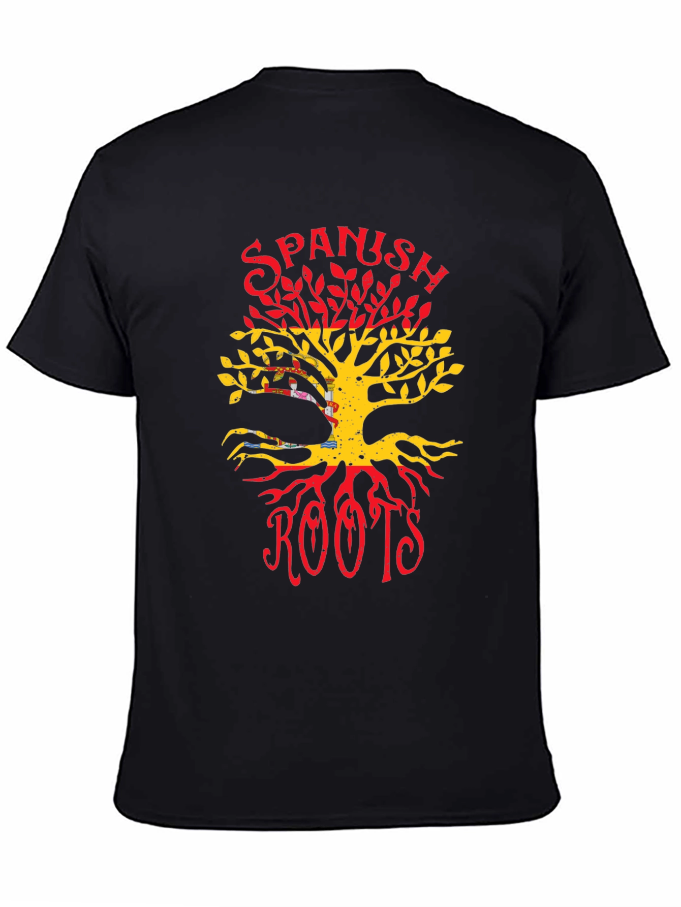 Spanish Roots T-Shirt - Spain Flag Tree