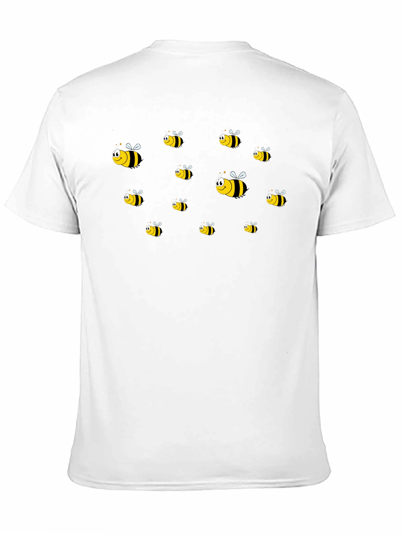 Black T-Shirt with Fun Bee Graphic