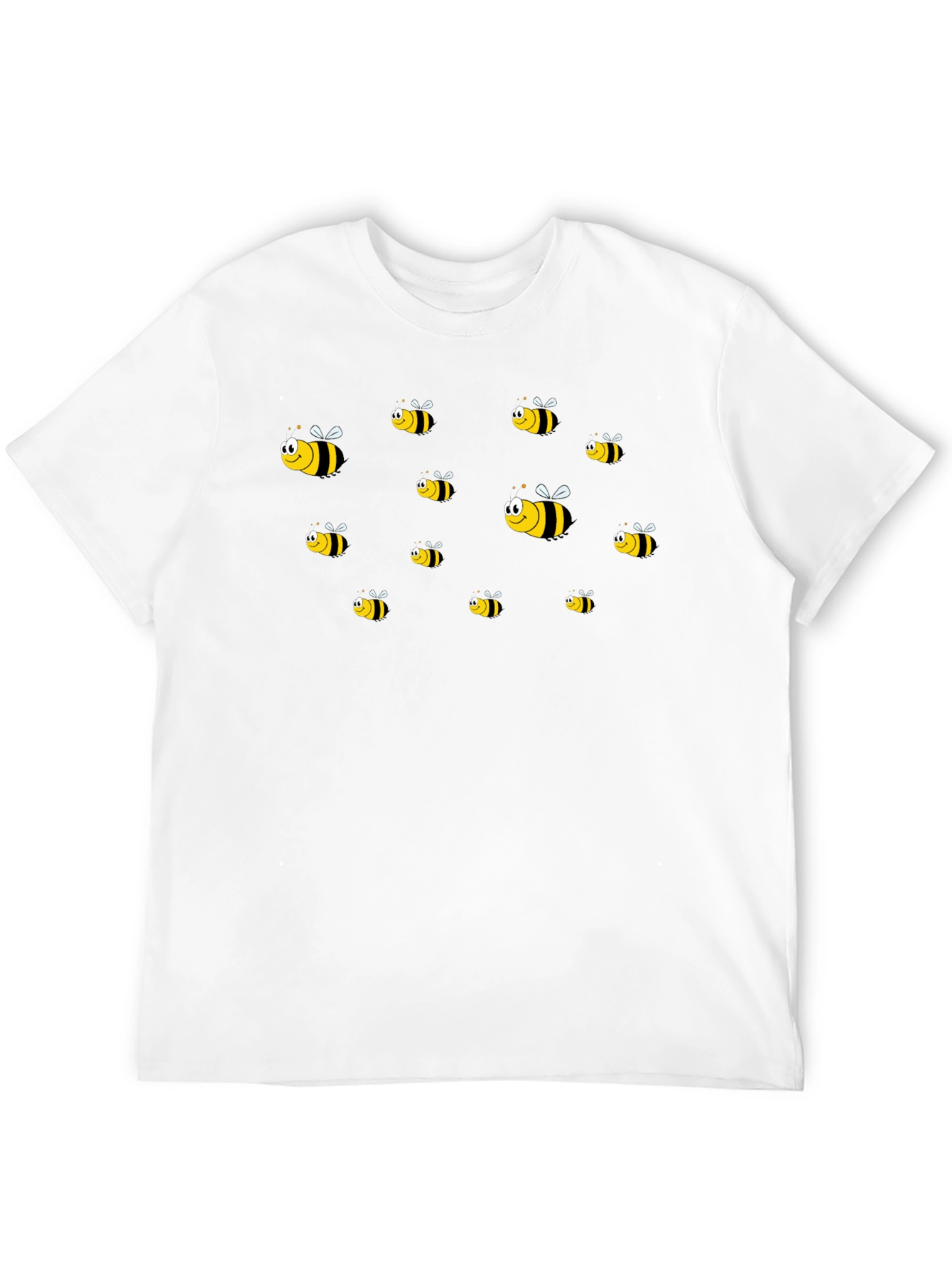 Black T-Shirt with Fun Bee Graphic