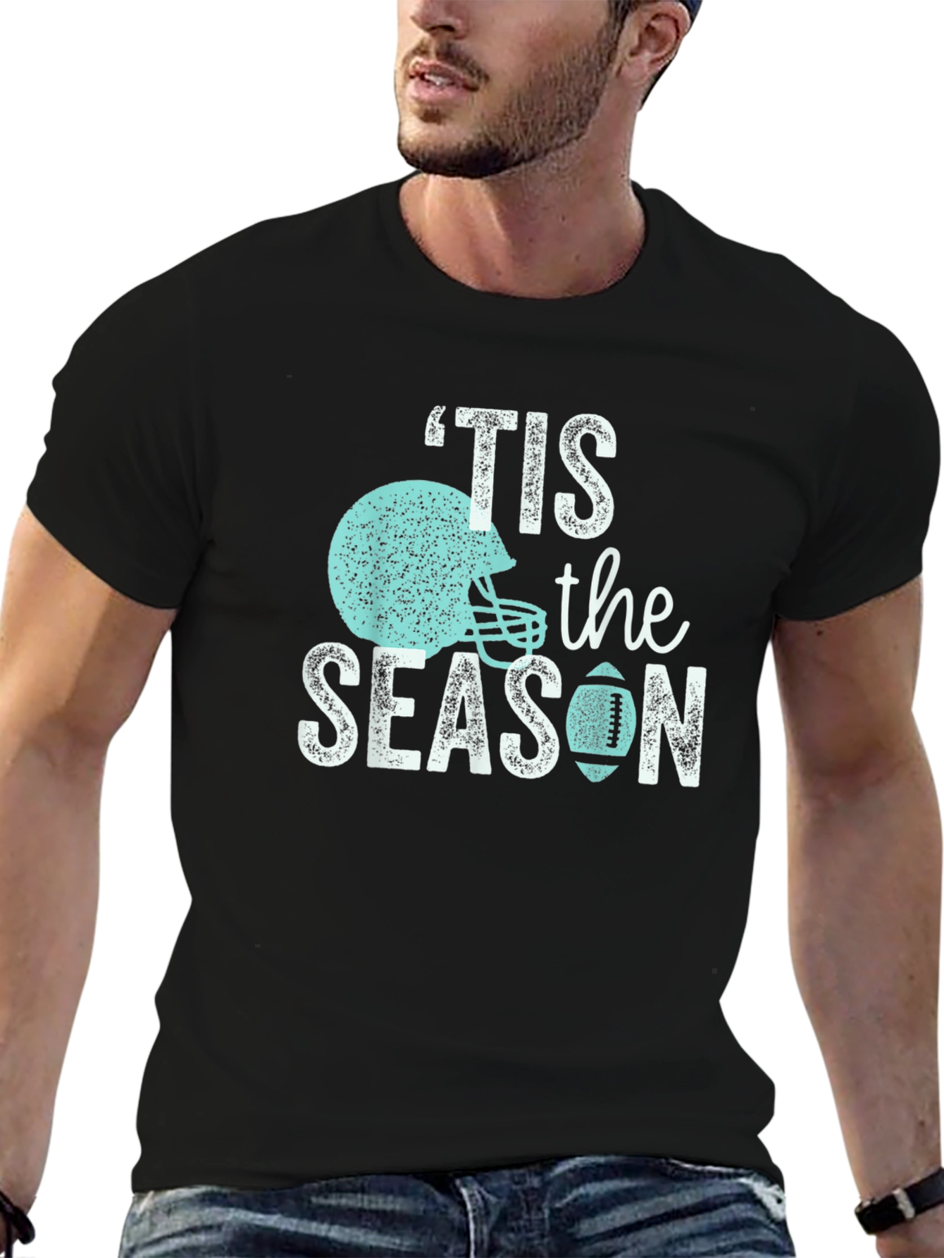 Tis the Season Football T-Shirt - Game Day Apparel