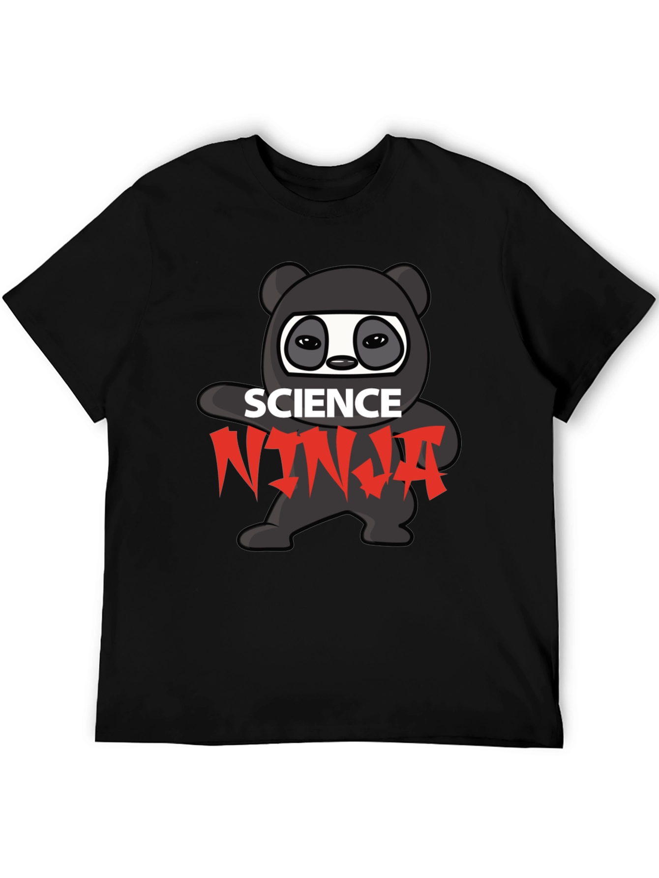 Science Ninja T-Shirt - Black Graphic Tee