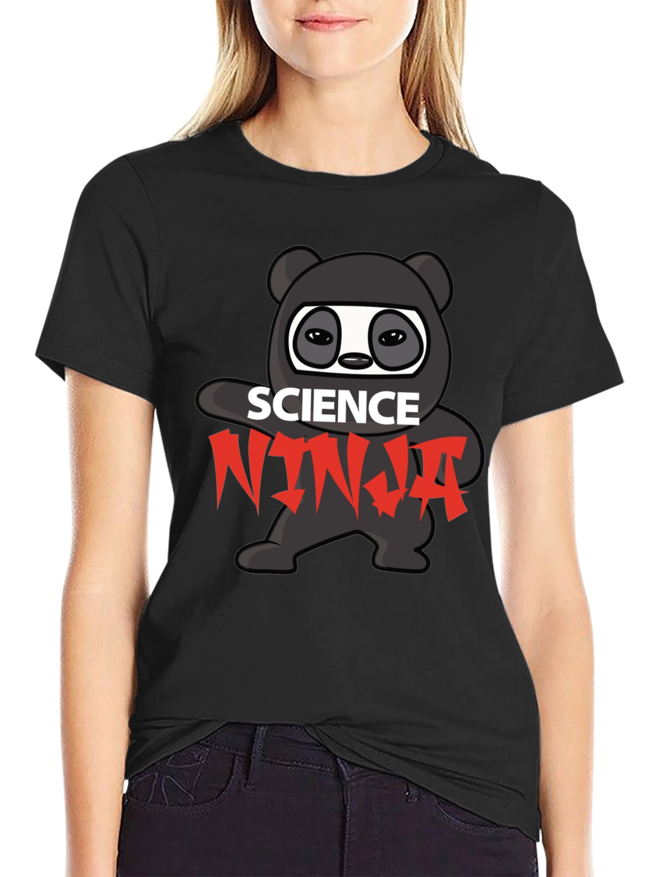 Science Ninja T-Shirt - Black Graphic Tee
