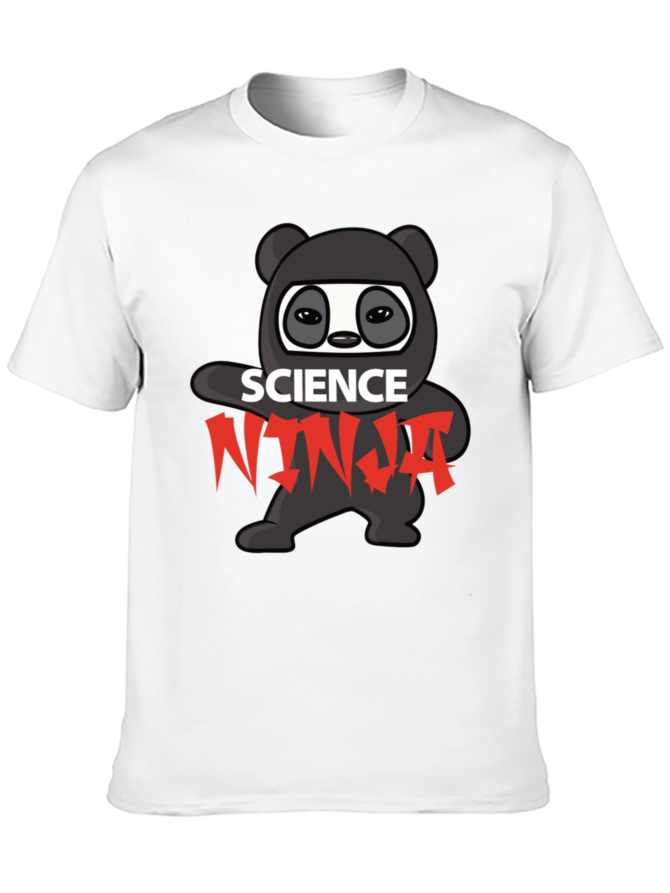 Science Ninja T-Shirt - Black Graphic Tee