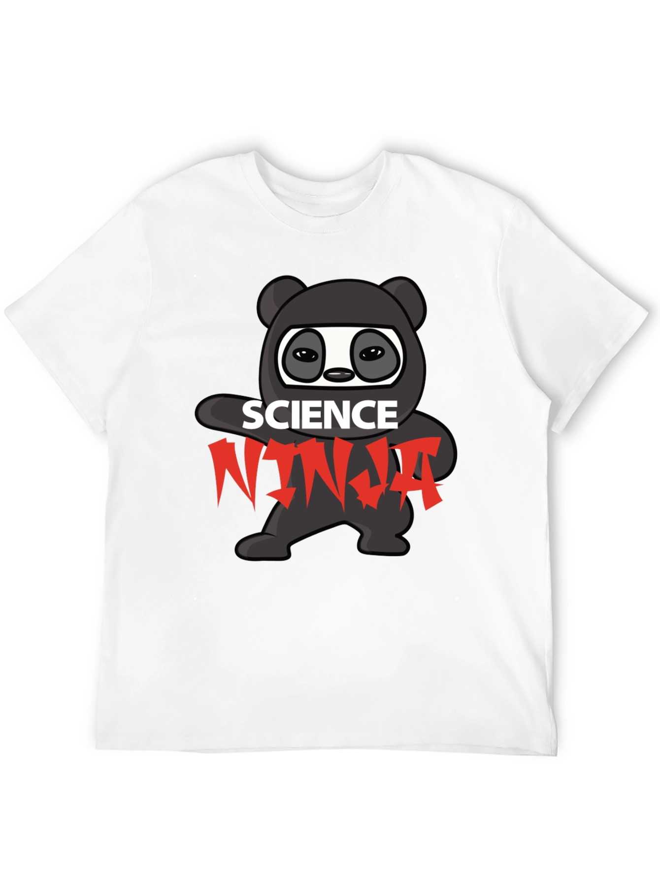 Science Ninja T-Shirt - Black Graphic Tee