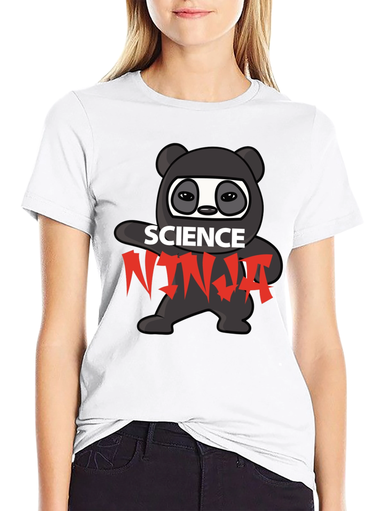 Science Ninja T-Shirt - Black Graphic Tee