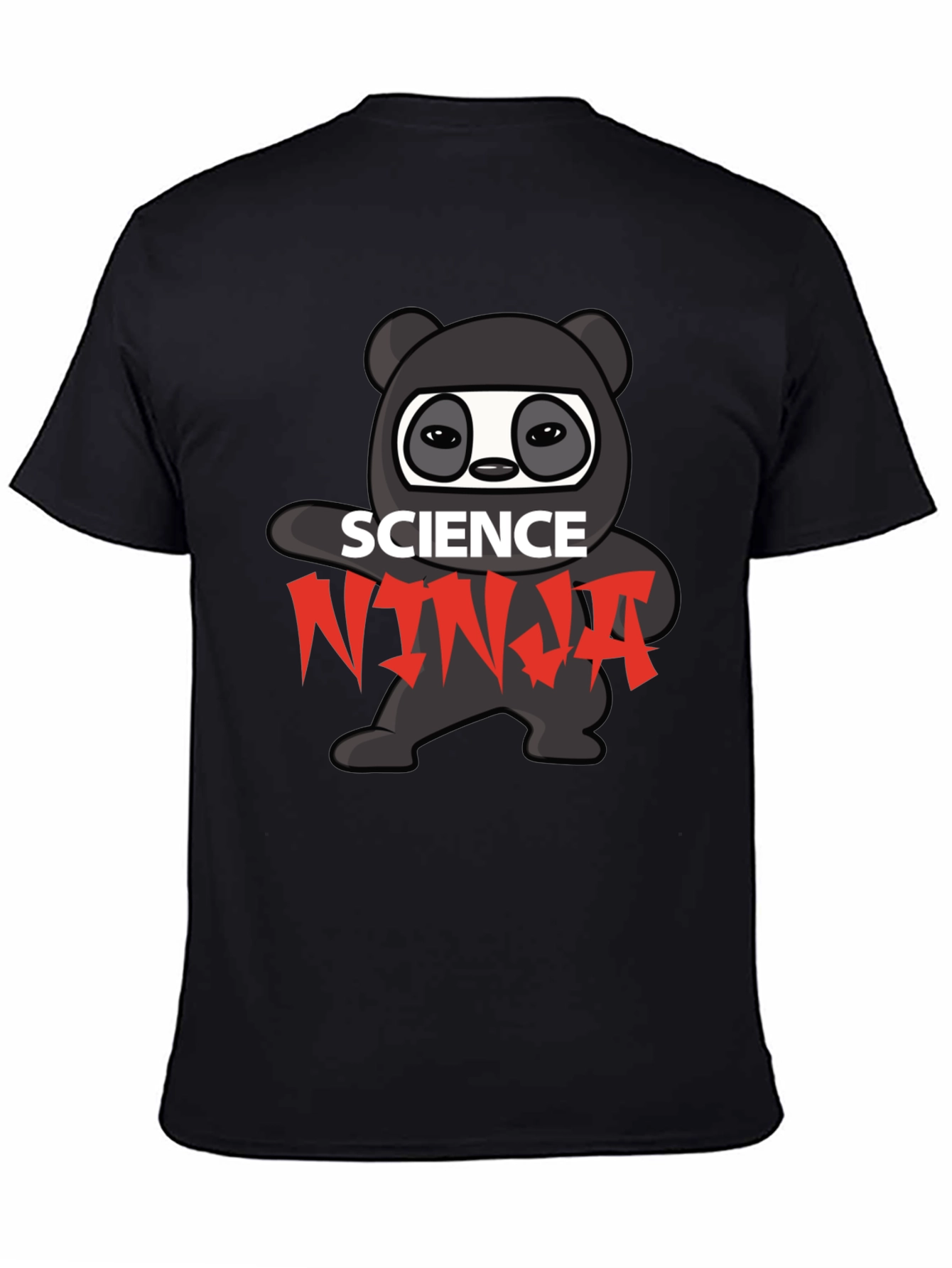 Science Ninja T-Shirt - Black Graphic Tee
