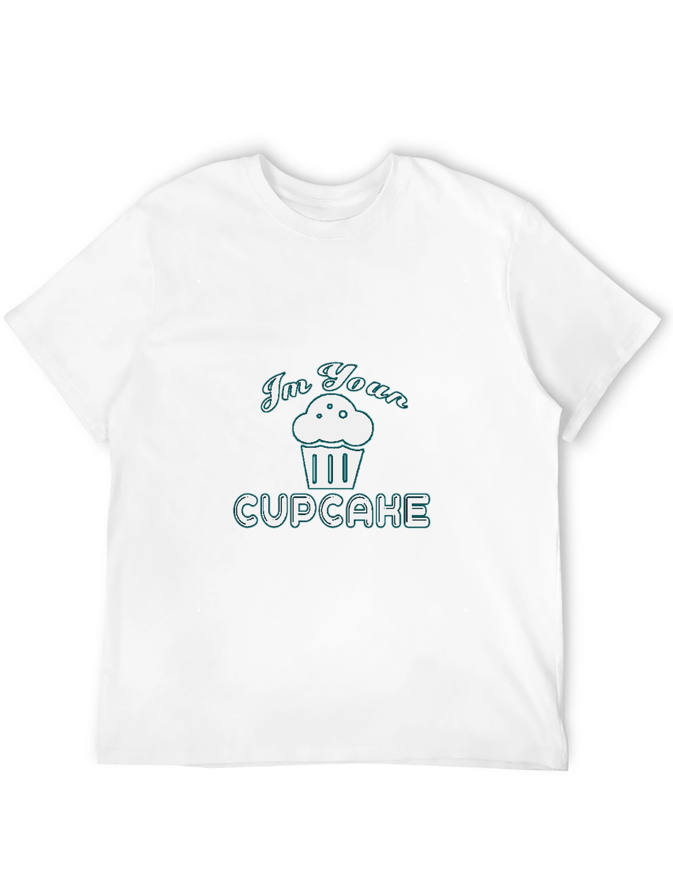 Im Your Cupcake Graphic Tee - Black Cotton T-Shirt