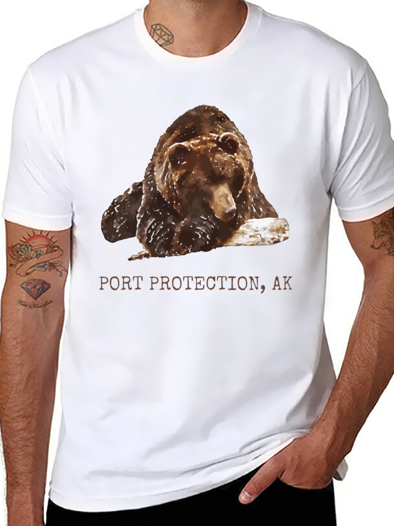 Port Protection AK Bear Graphic T-Shirt