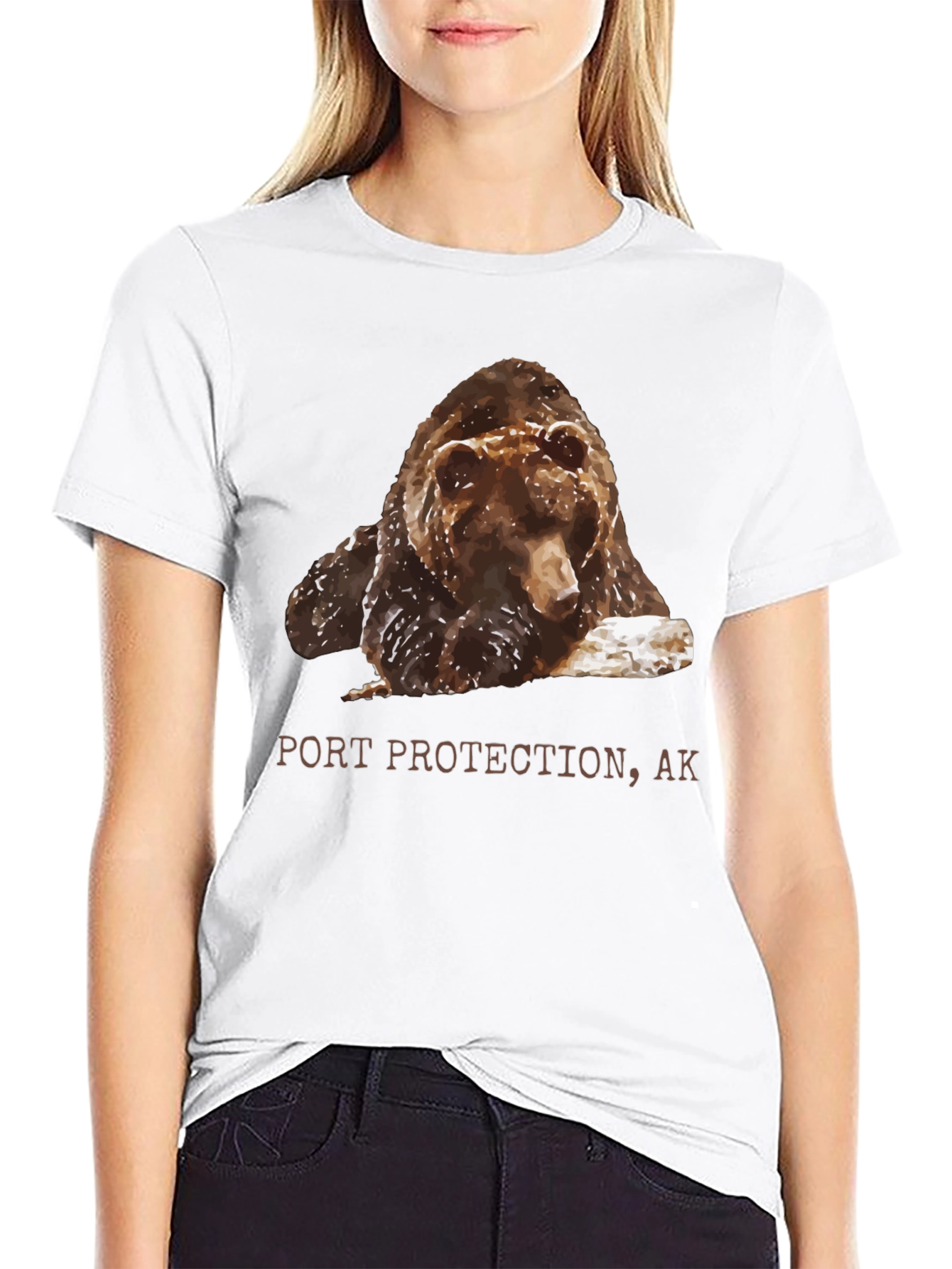 Port Protection AK Bear Graphic T-Shirt
