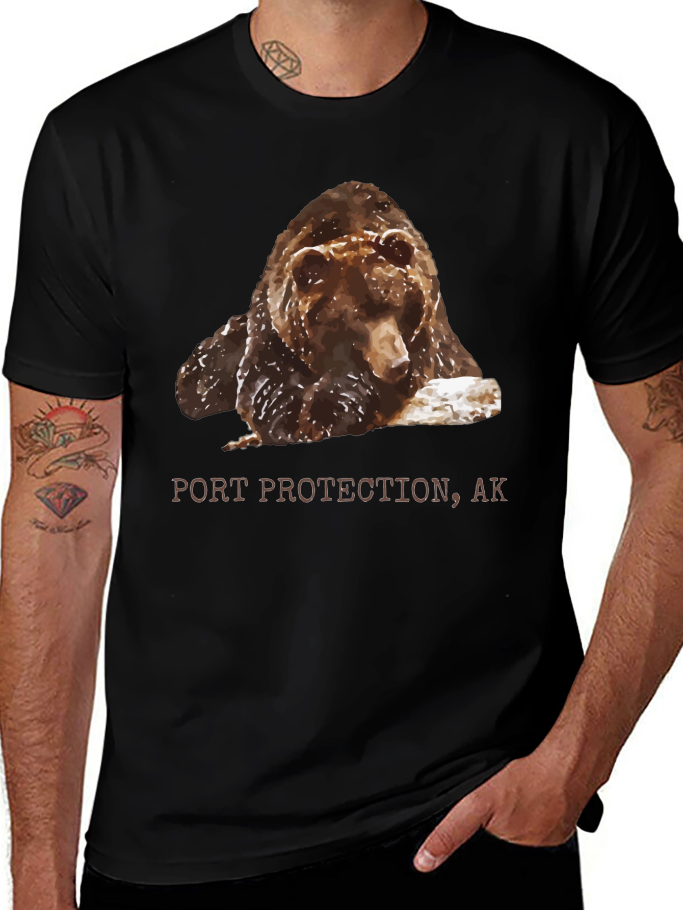 Port Protection AK Bear Graphic T-Shirt