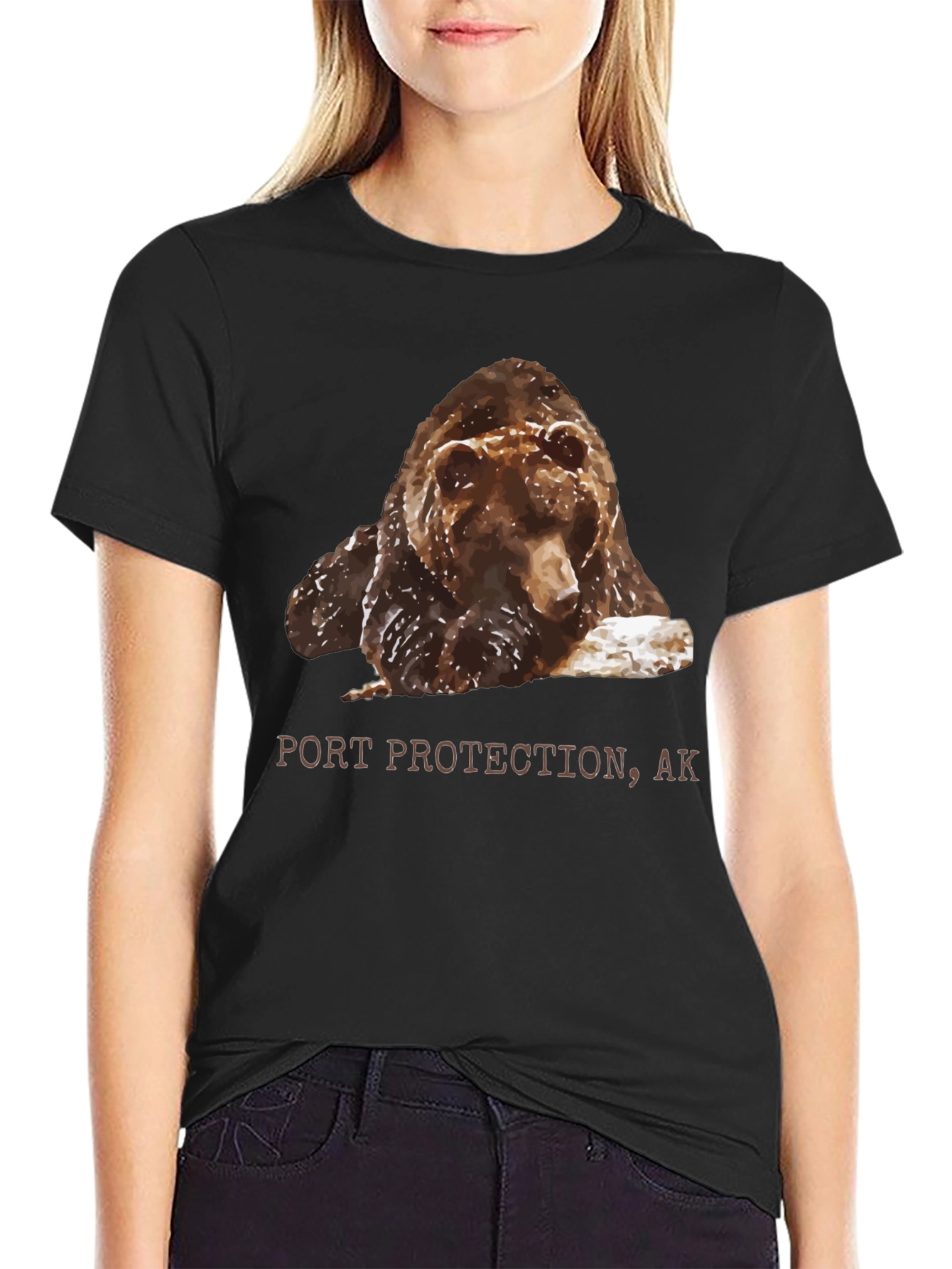 Port Protection AK Bear Graphic T-Shirt