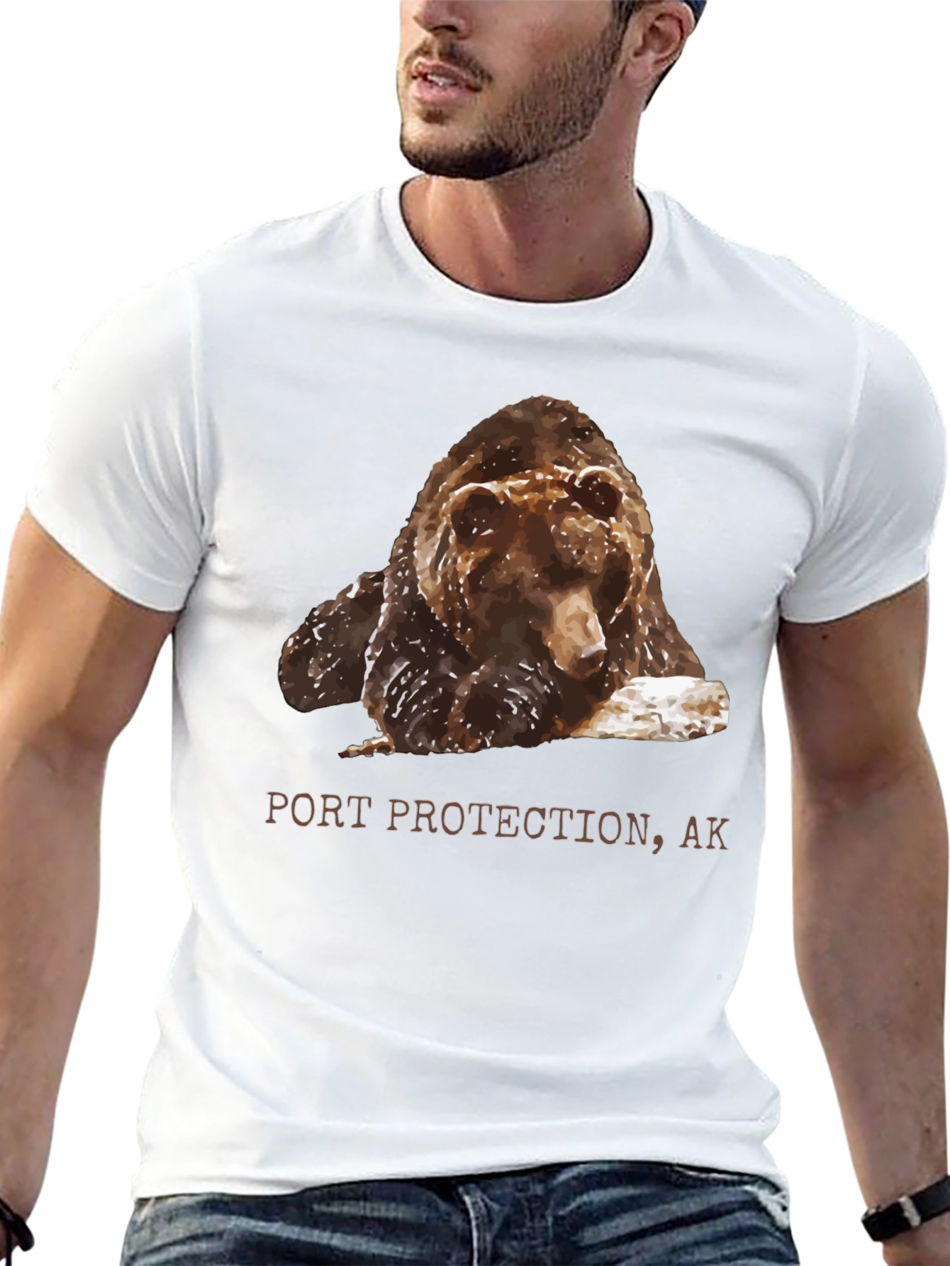 Port Protection AK Bear Graphic T-Shirt