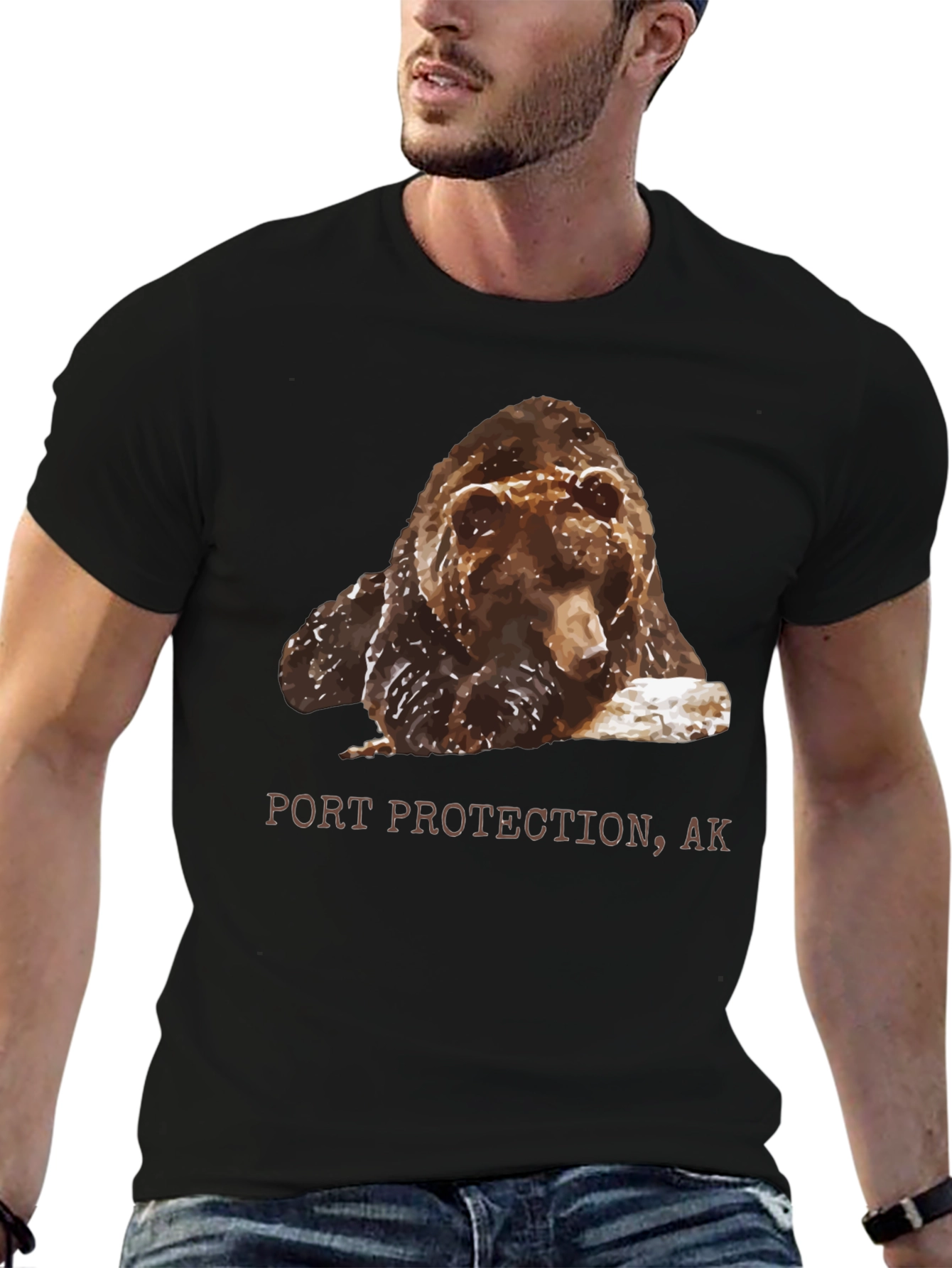 Port Protection AK Bear Graphic T-Shirt