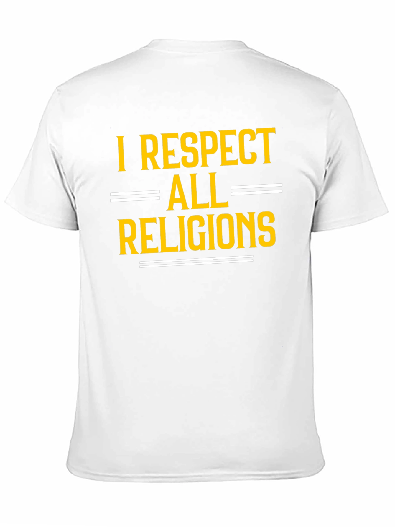 I Respect All Religions Black T-Shirt