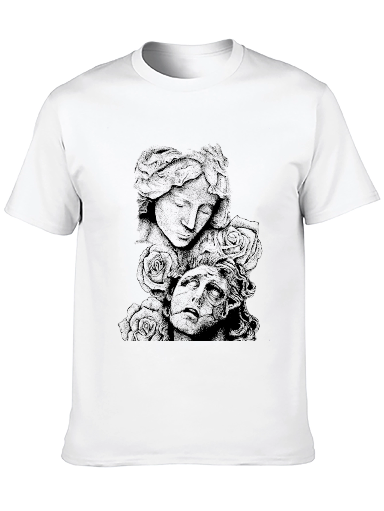 Gothic Sculpture Graphic Tee - Black