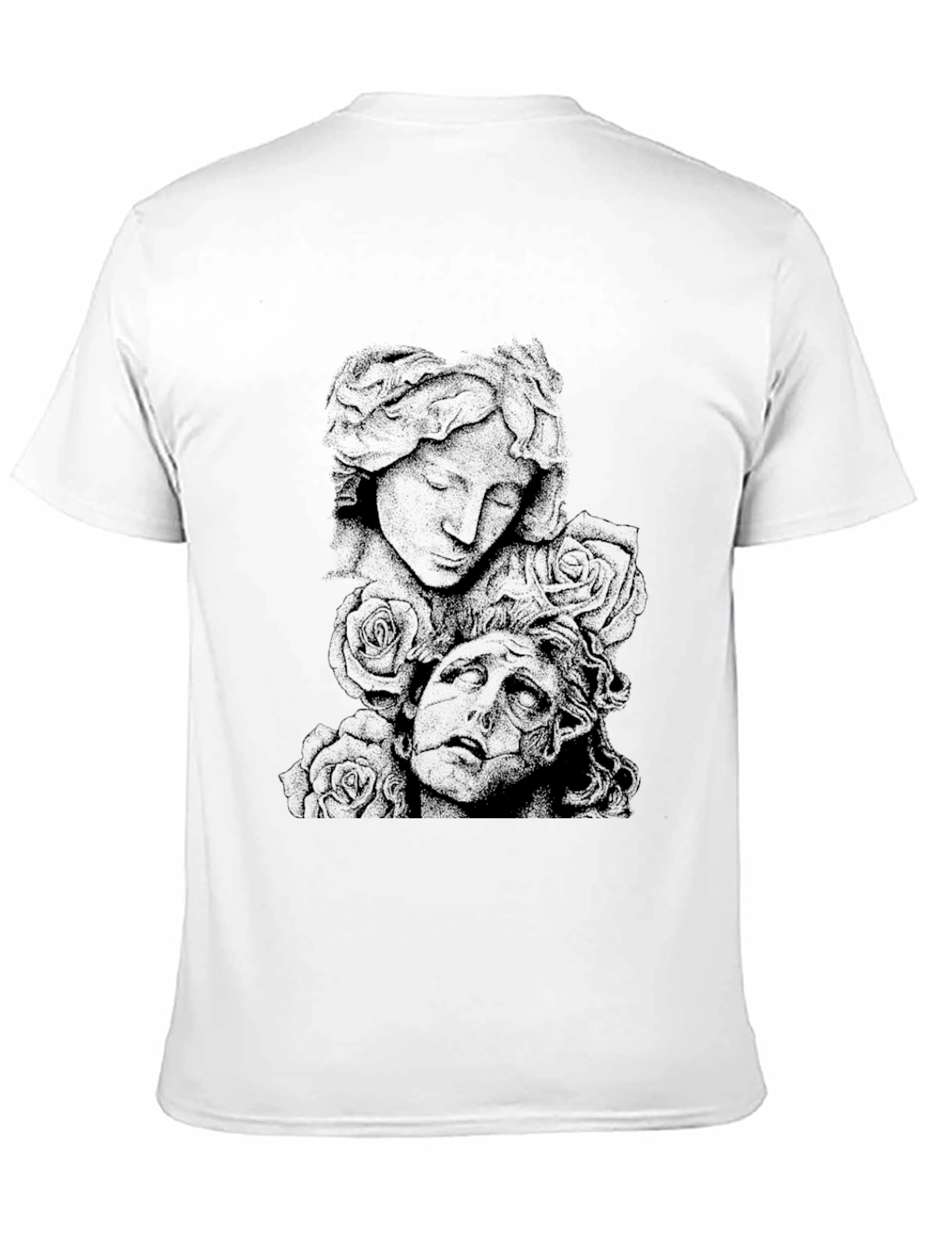 Gothic Sculpture Graphic Tee - Black