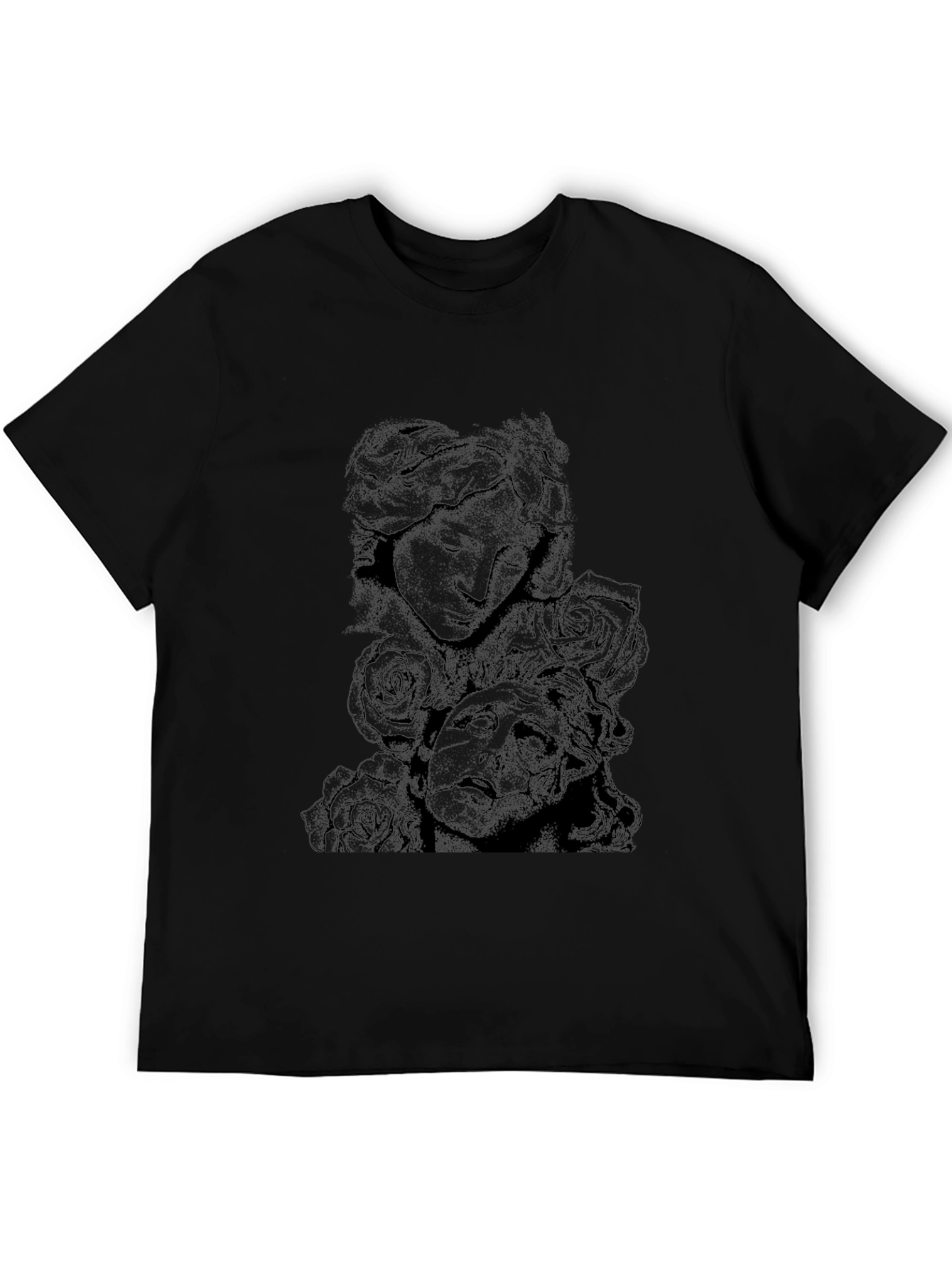 Gothic Sculpture Graphic Tee - Black