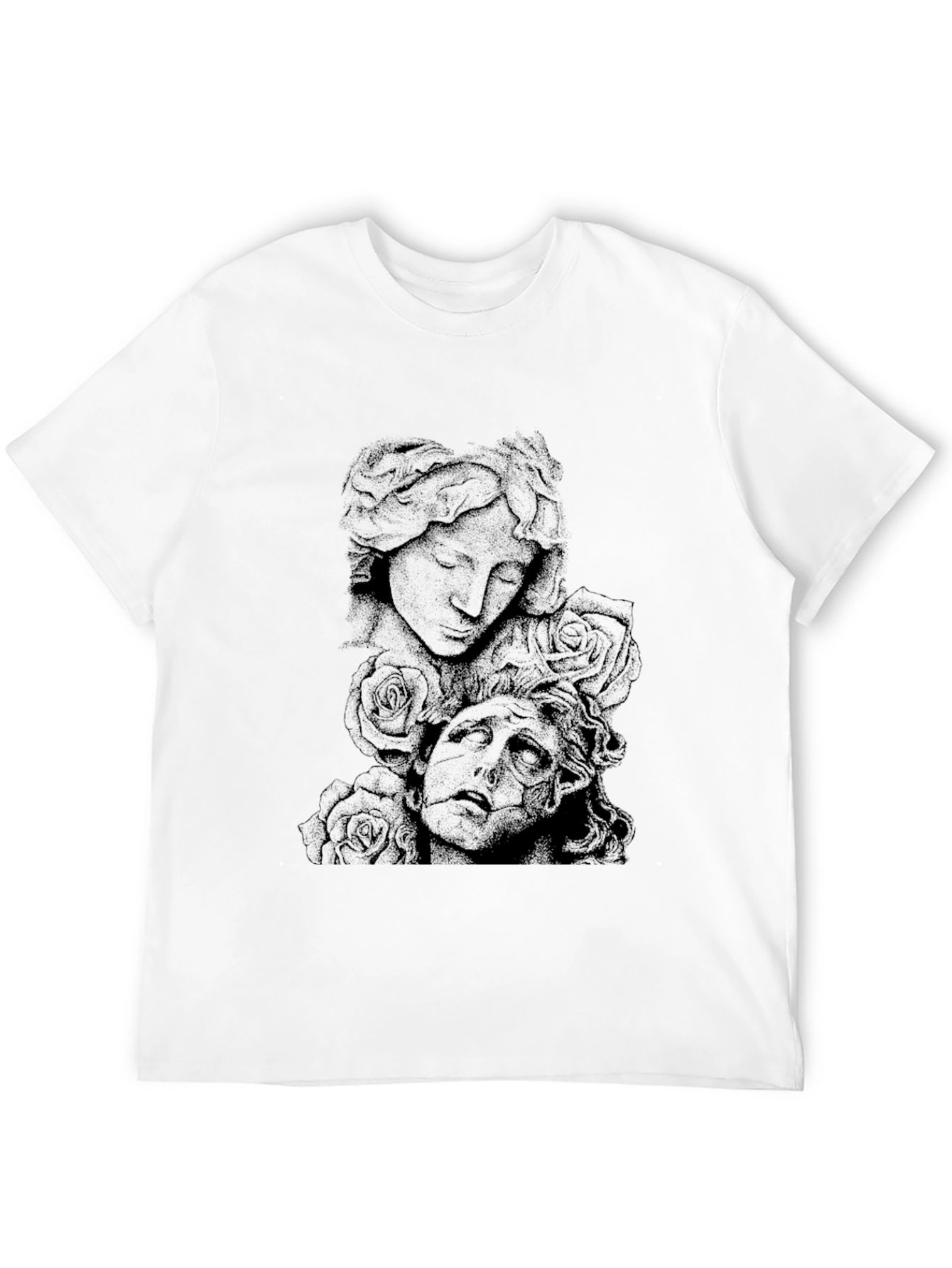 Gothic Sculpture Graphic Tee - Black