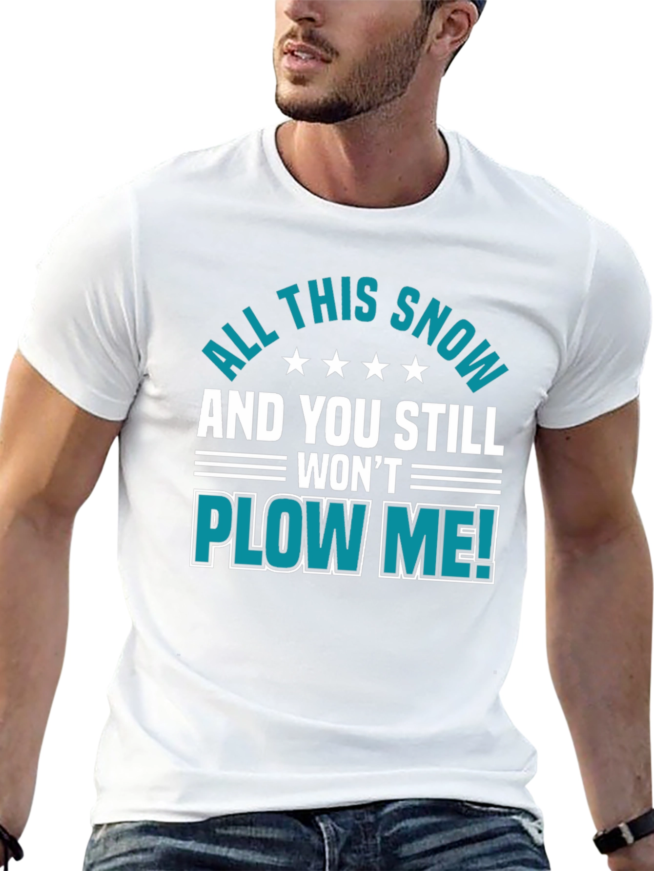 Funny All This Snow Graphic Novelty T-Shirt
