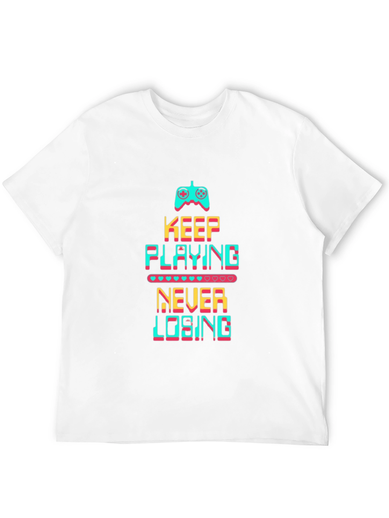 Keep Playing Never Losing Black T-Shirt