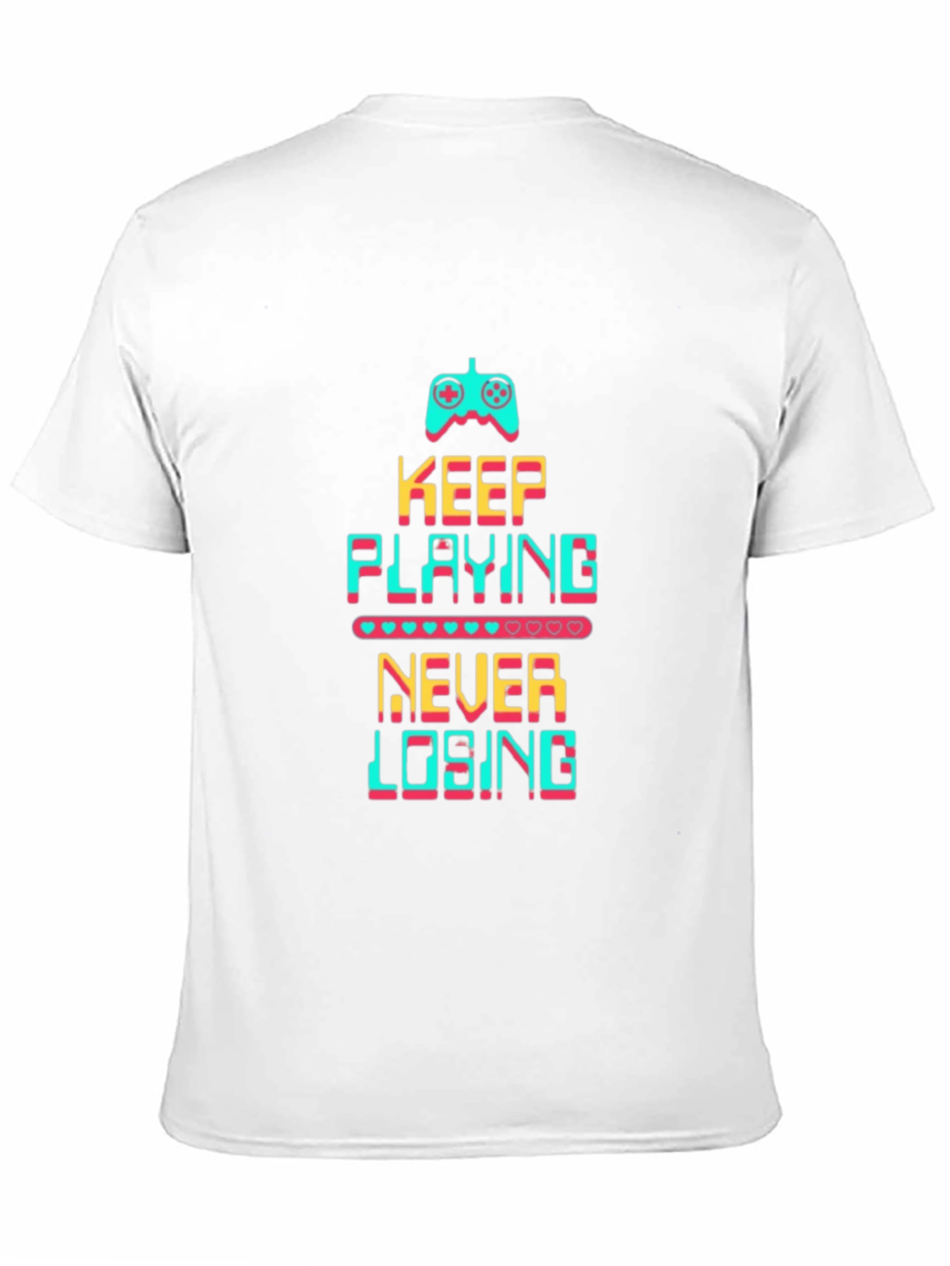 Keep Playing Never Losing Black T-Shirt