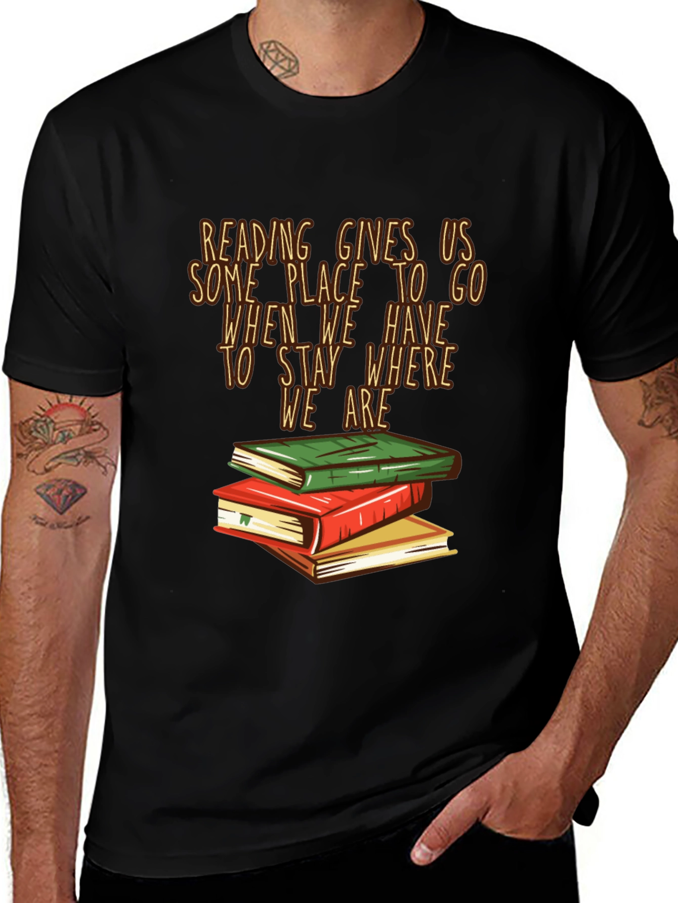 Reading Gives Us T-Shirt - Book Lover Tee