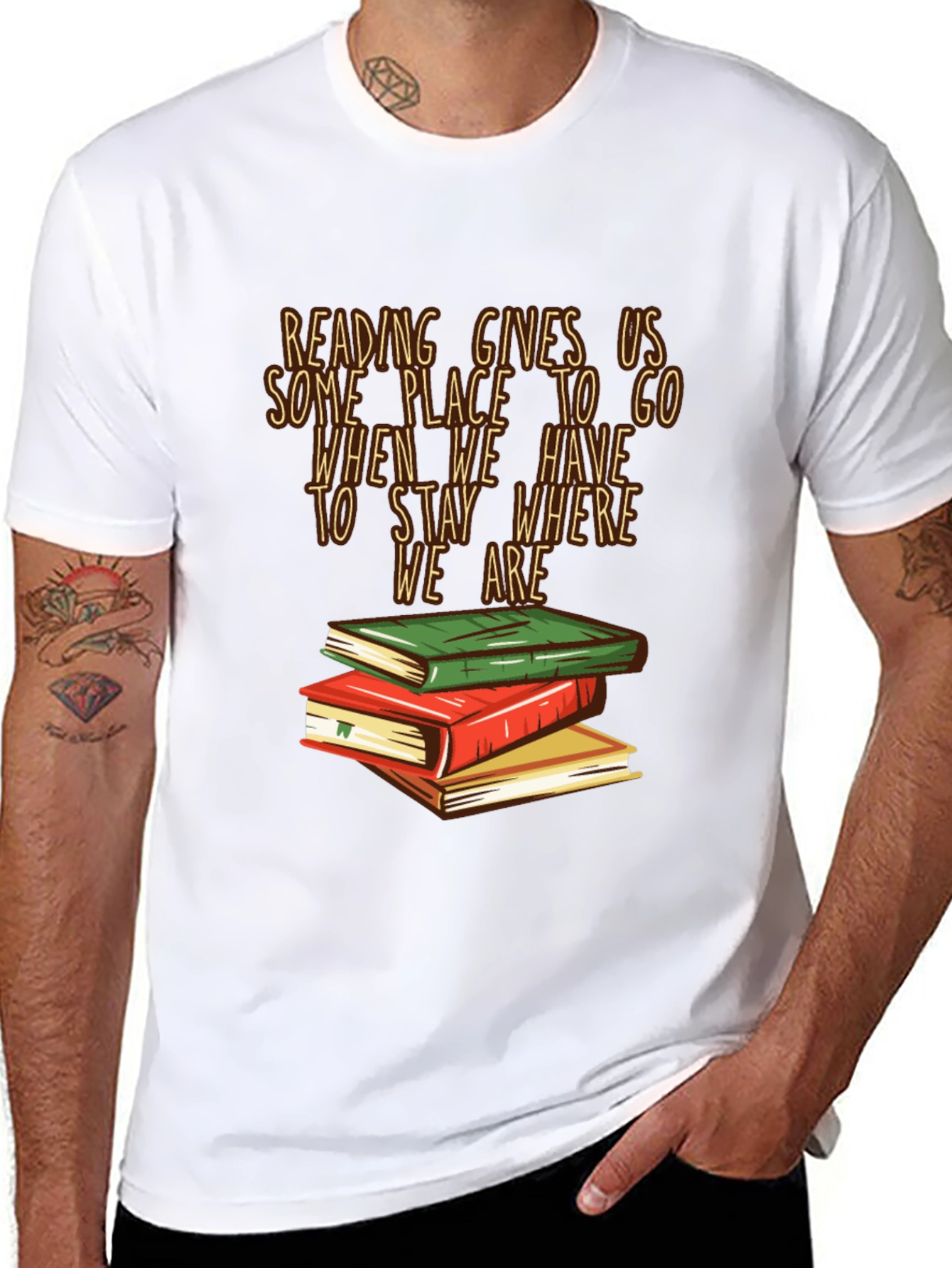 Reading Gives Us T-Shirt - Book Lover Tee