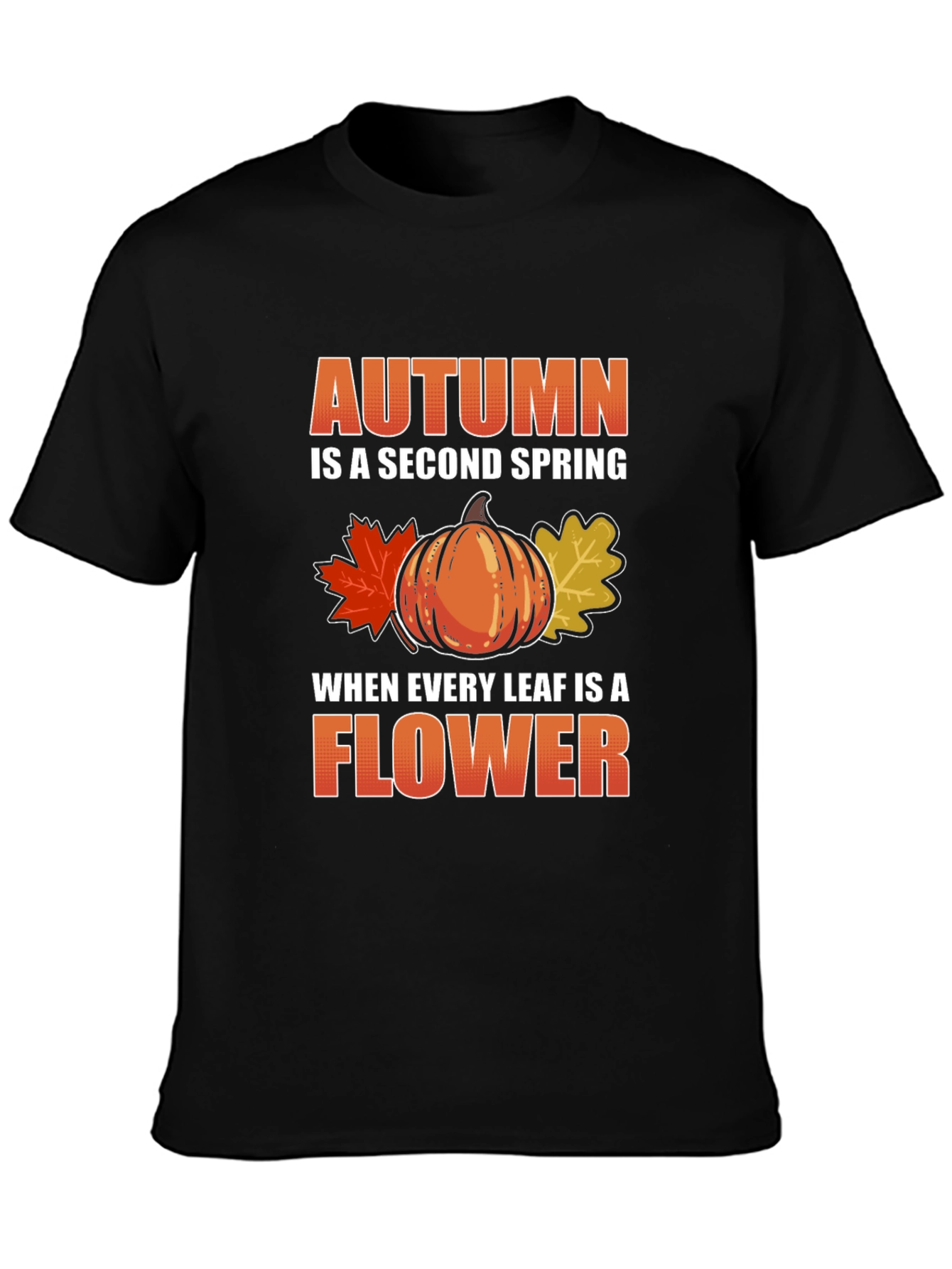 Autumn Second Spring Black Graphic Tee