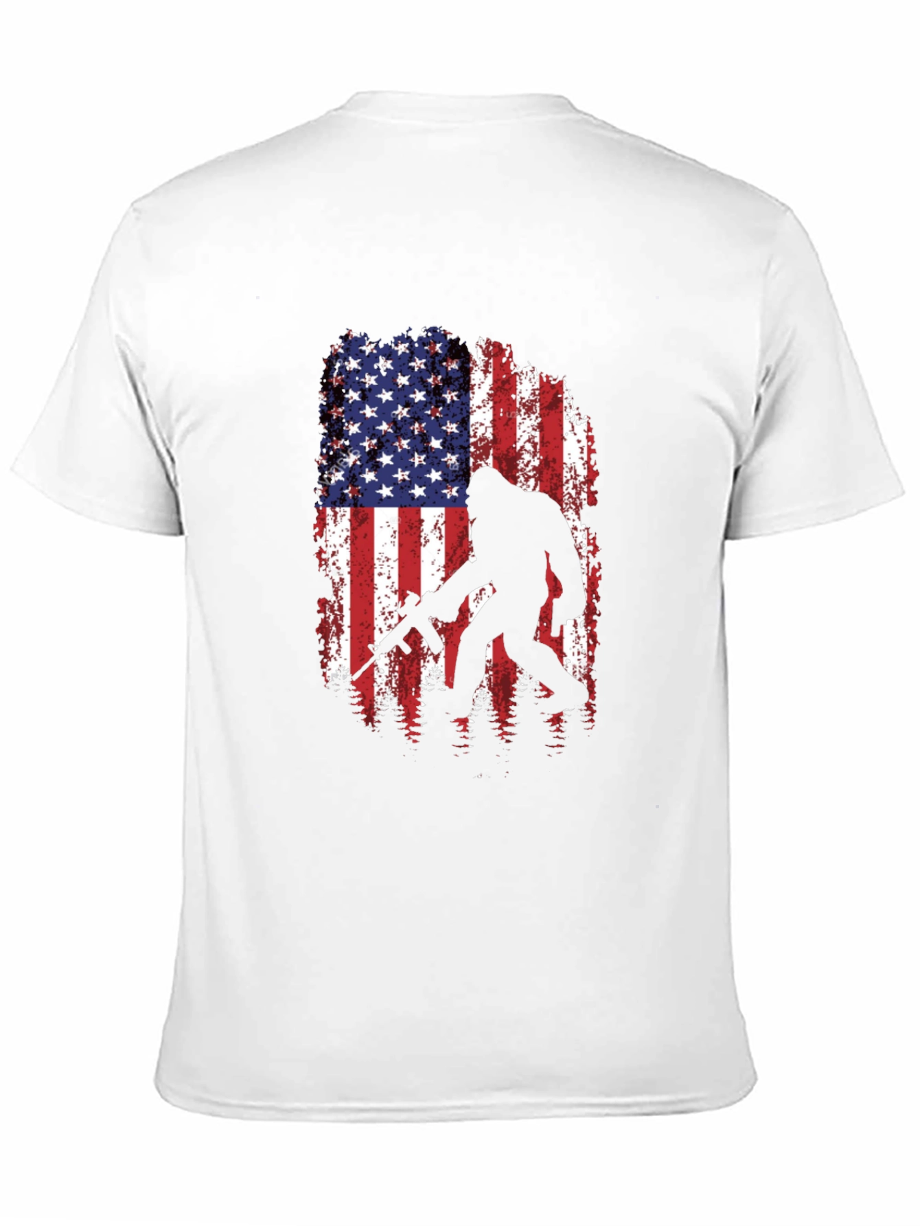 American Flag Bigfoot AR-15 T-Shirt