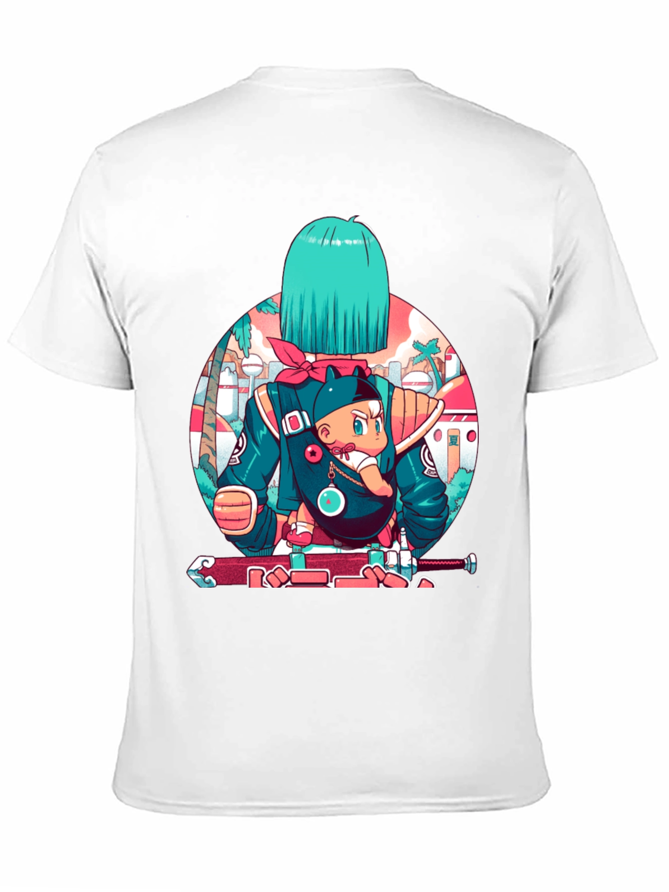 Anime Graphic Black T-Shirt