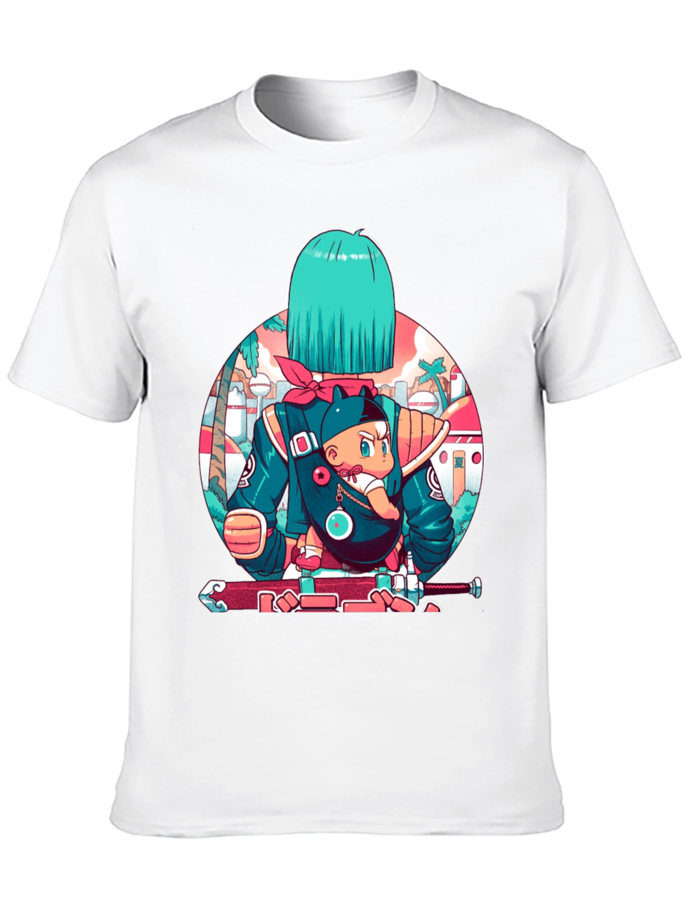 Anime Graphic Black T-Shirt