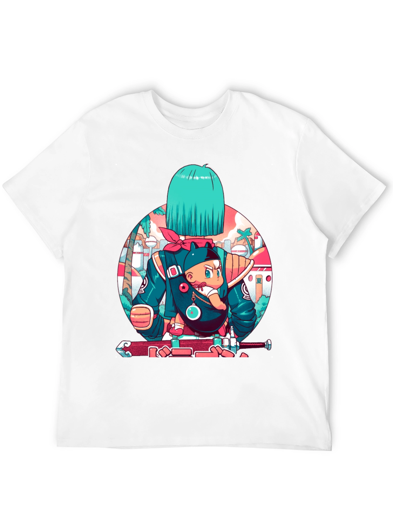 Anime Graphic Black T-Shirt
