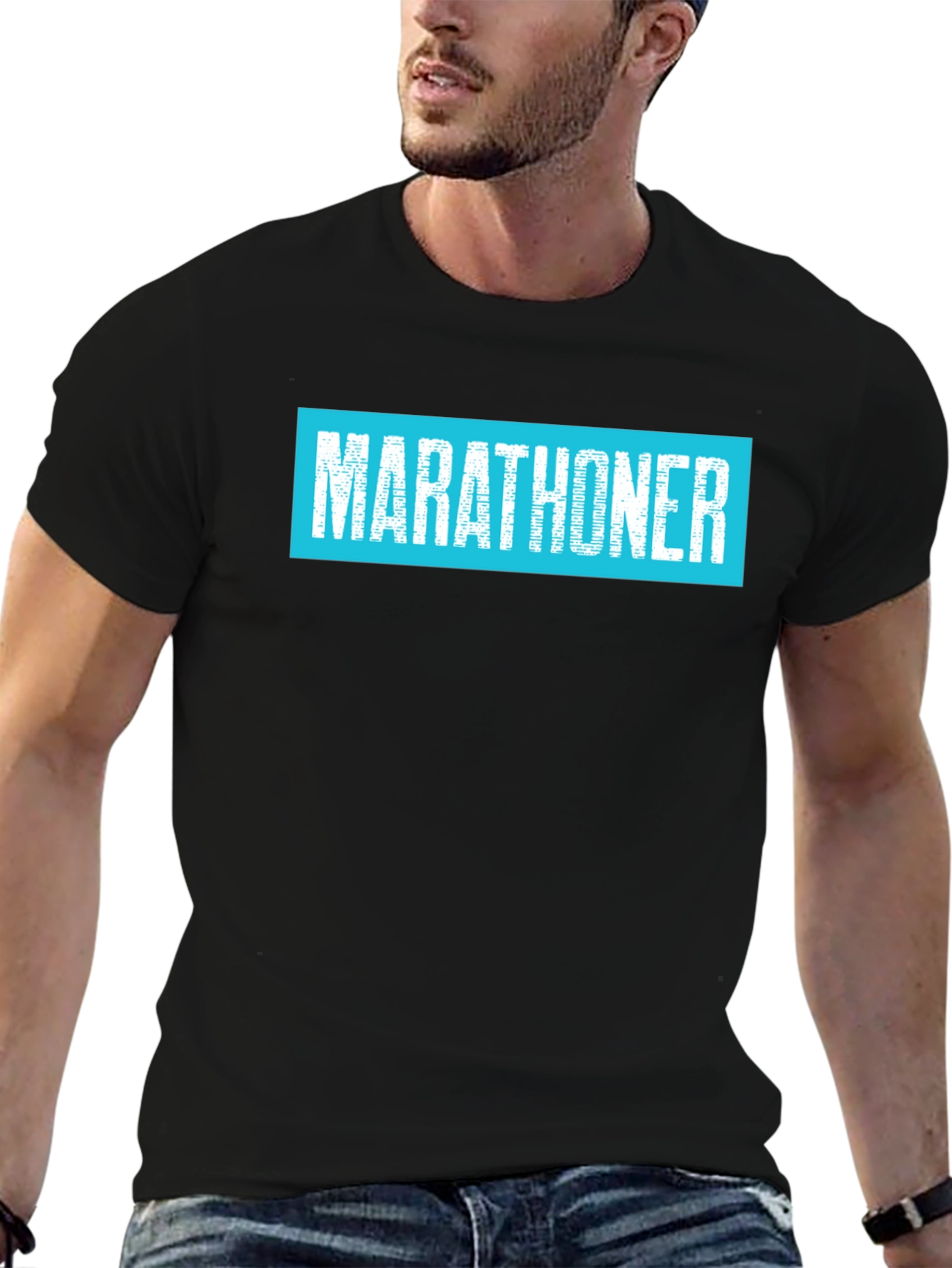 Marathoner T-Shirt - Mens Black Tee