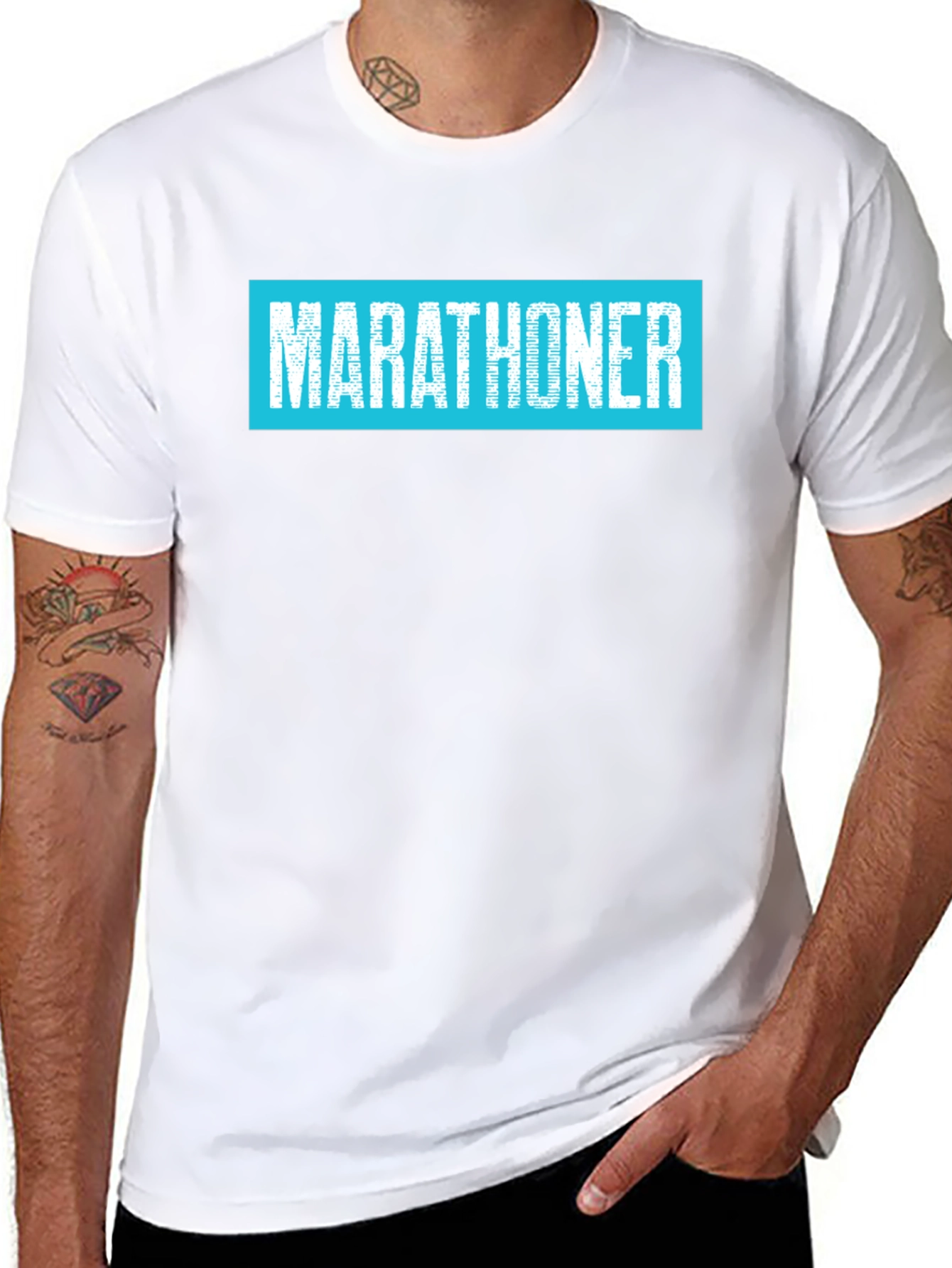 Marathoner T-Shirt - Mens Black Tee