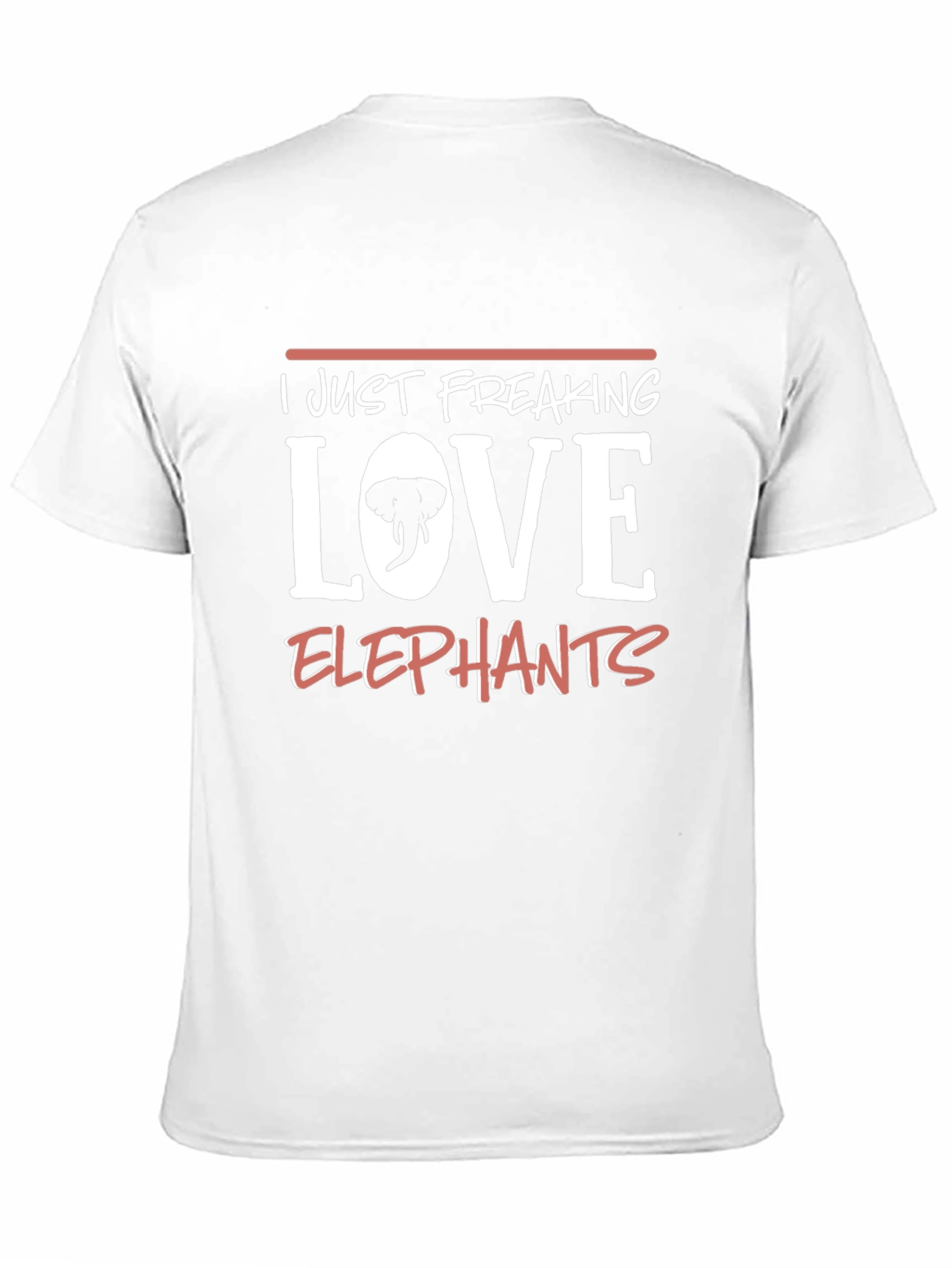 I Just Freaking Love Elephants Black T-Shirt