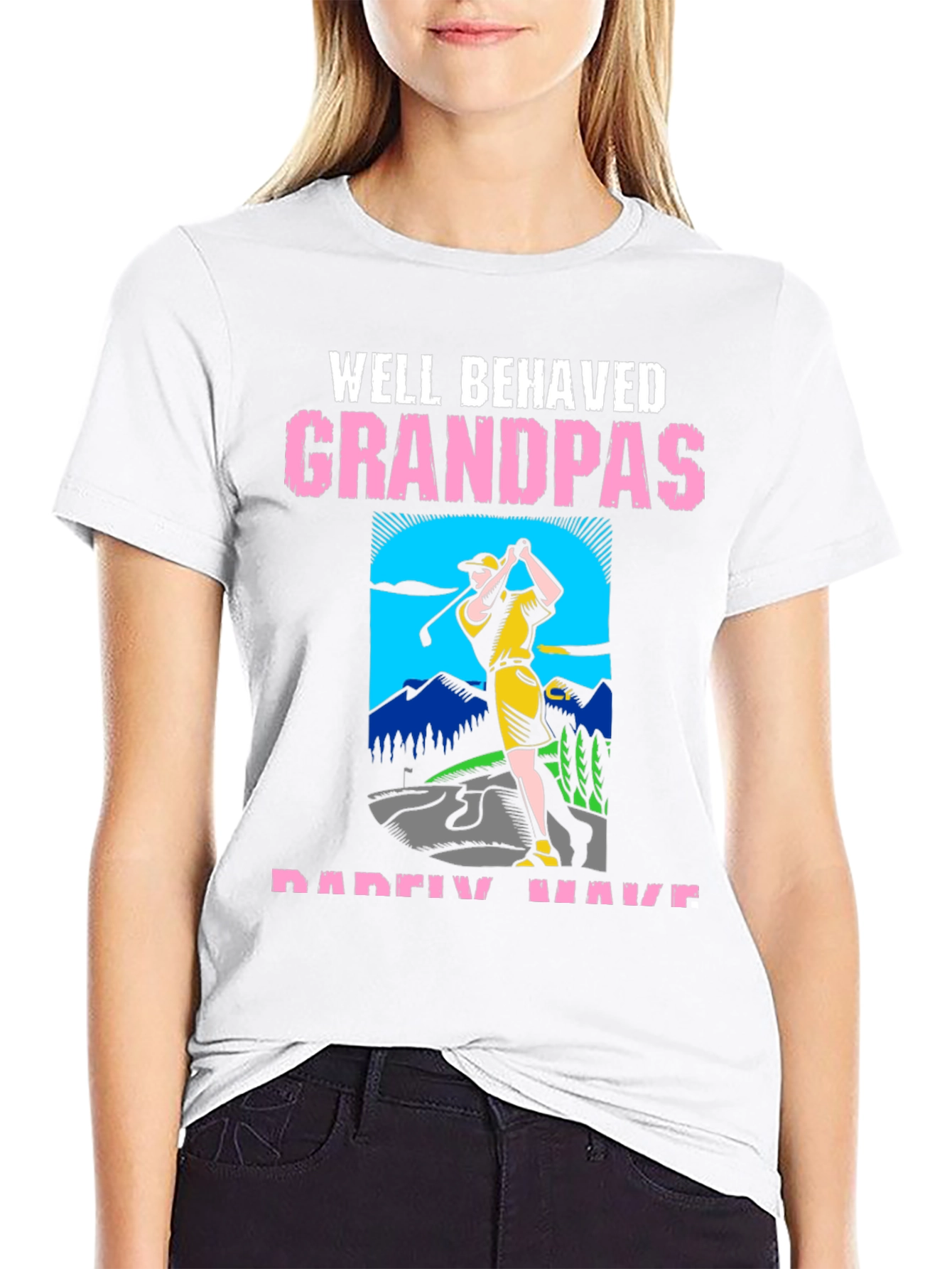 Well Behaved Grandpas Golf T-Shirt