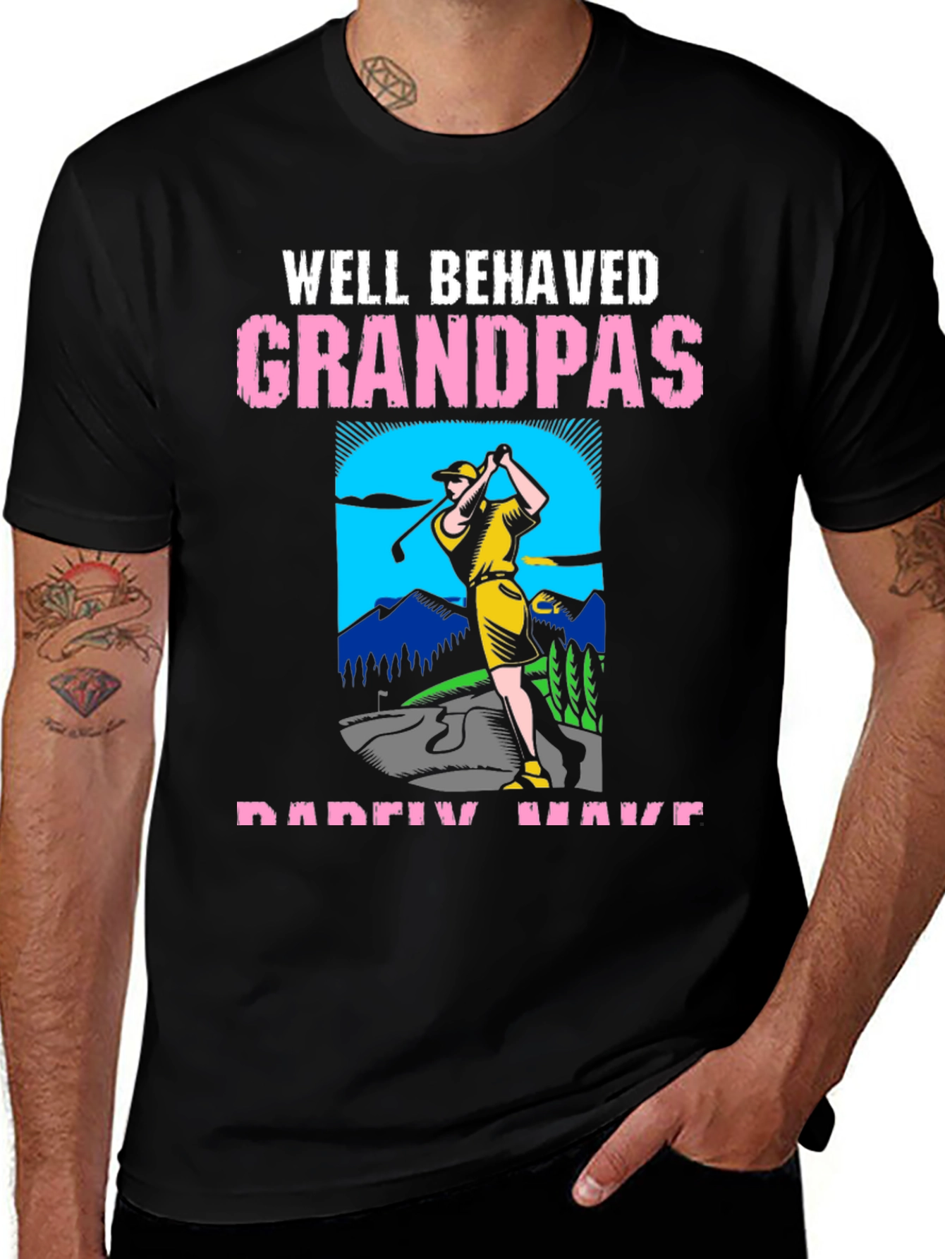 Well Behaved Grandpas Golf T-Shirt