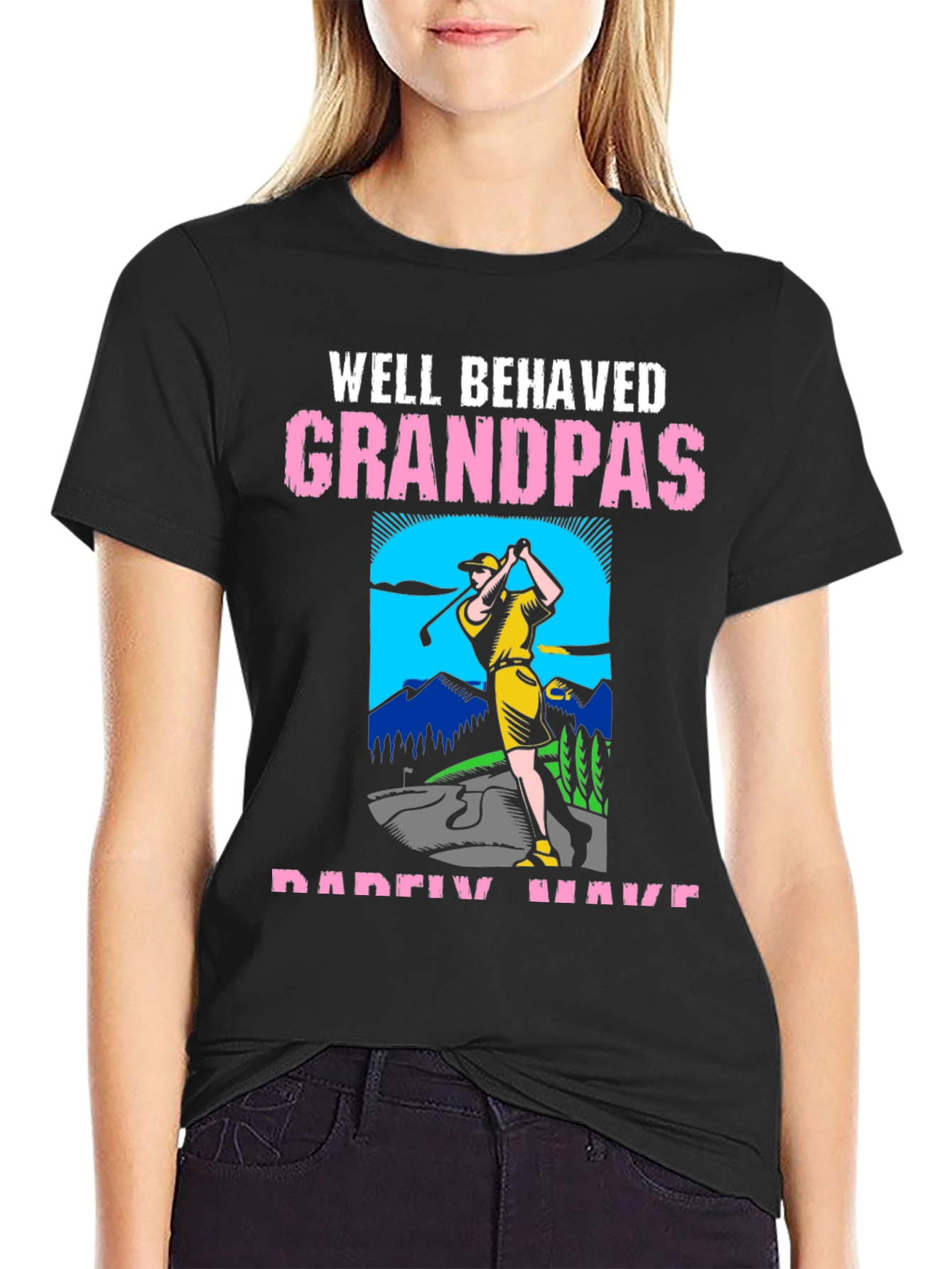 Well Behaved Grandpas Golf T-Shirt