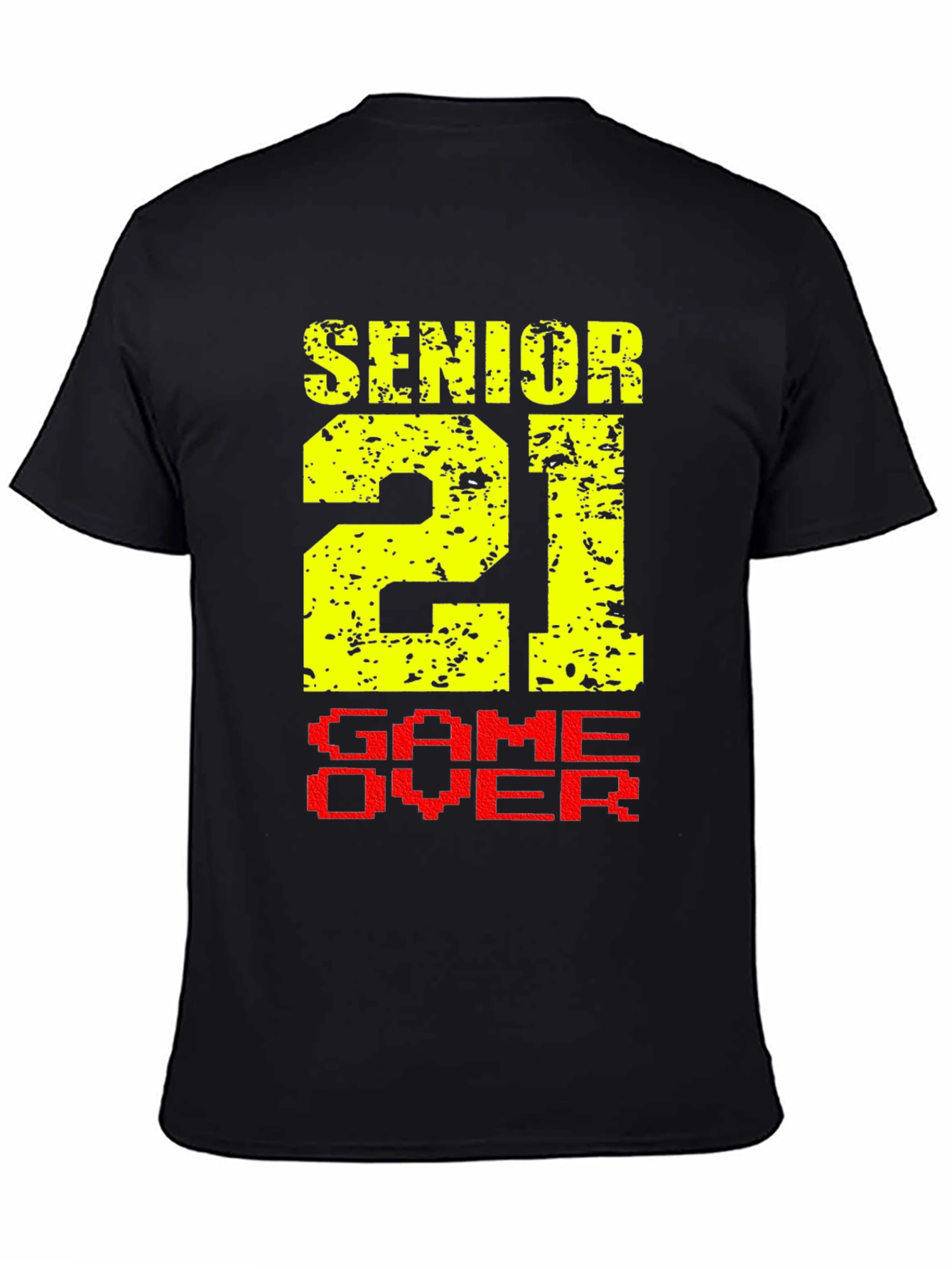 Senior 21 Game Over Black T-Shirt